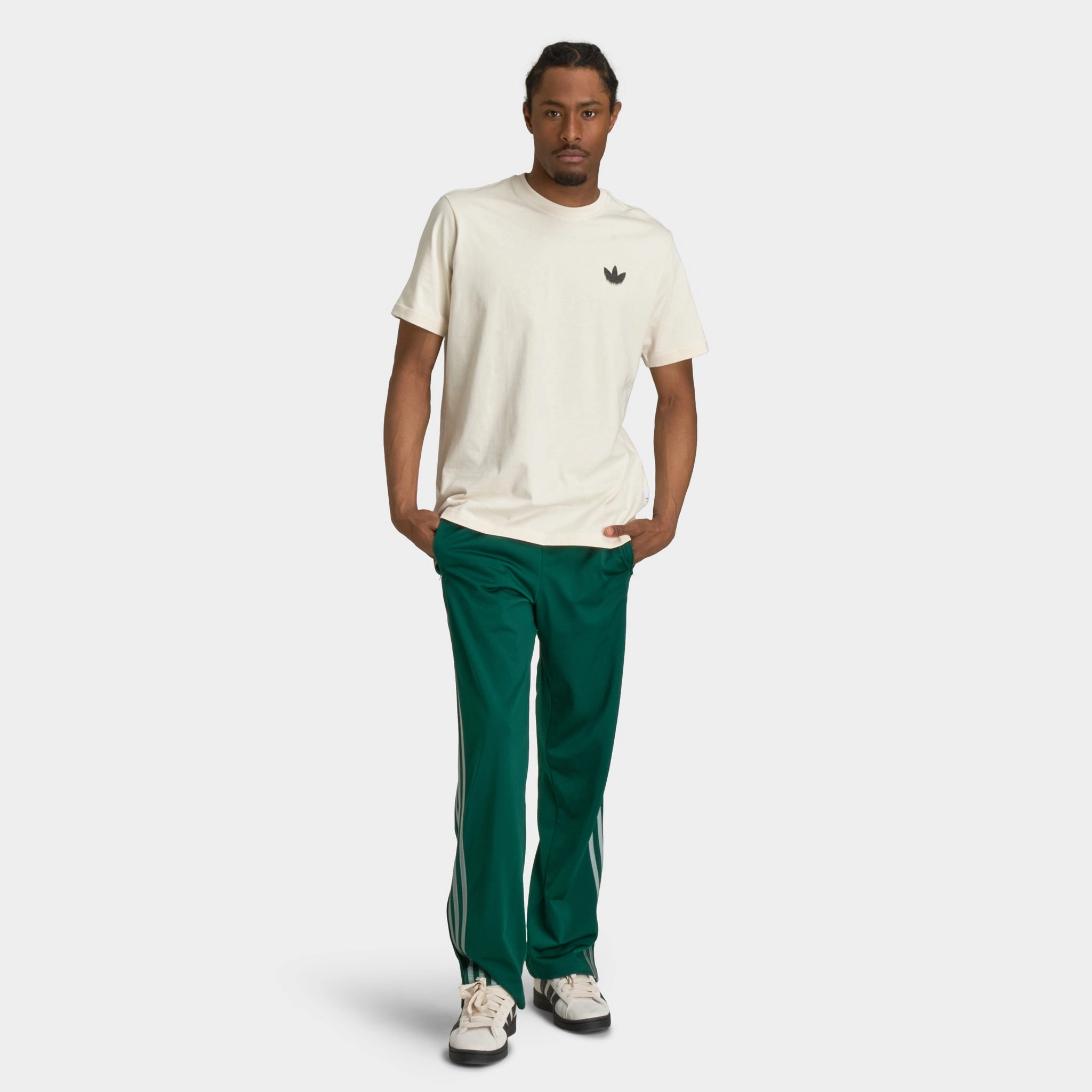 adidas Firebird Track Pants Green / White