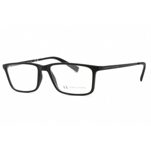Armani Exchange Men's Eyeglasses - Black Rectangular Frame Demo Lens | AX3027F 8078