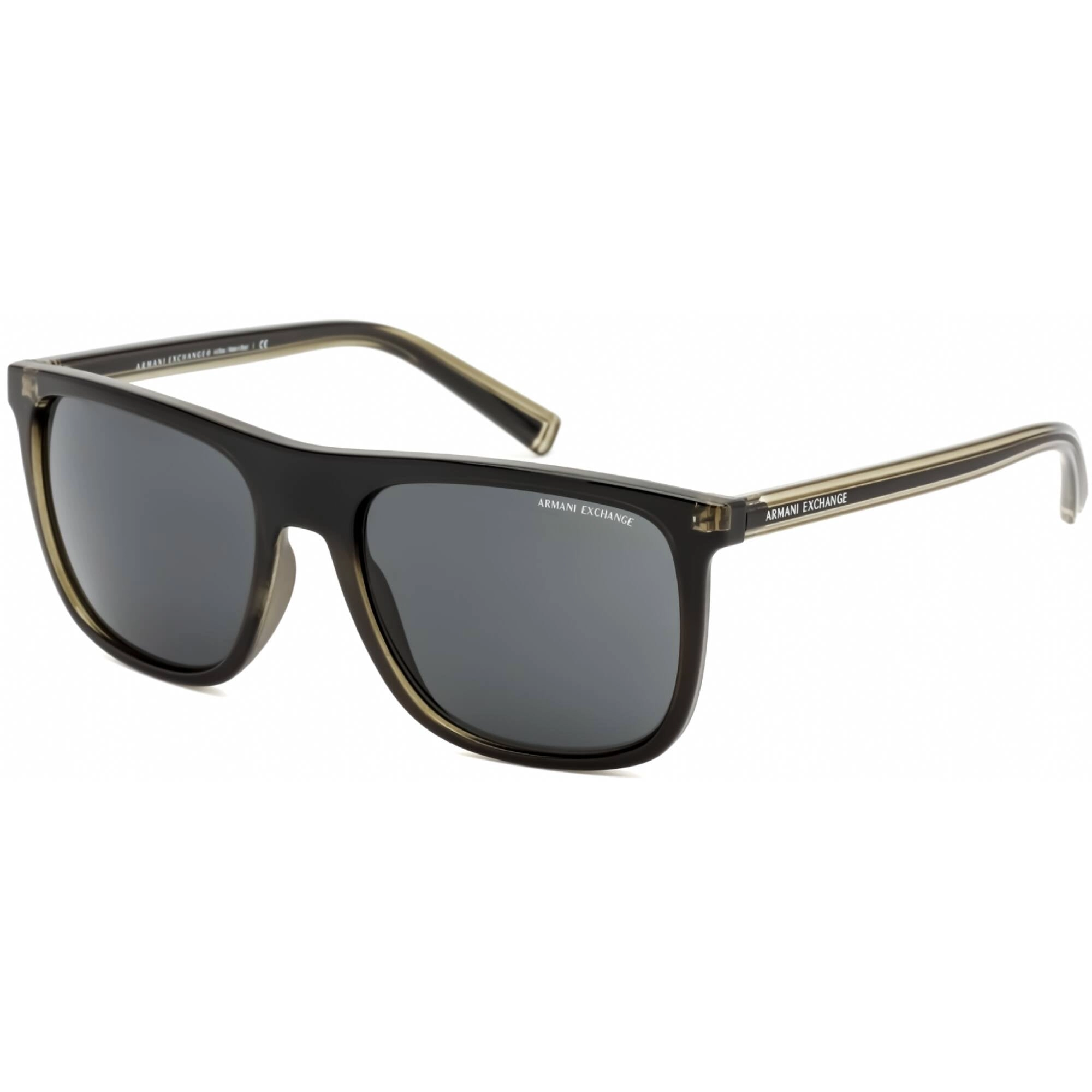Armani Exchange Men's Sunglasses - Black Square Shape Full Rim Frame | AX4102S 831887