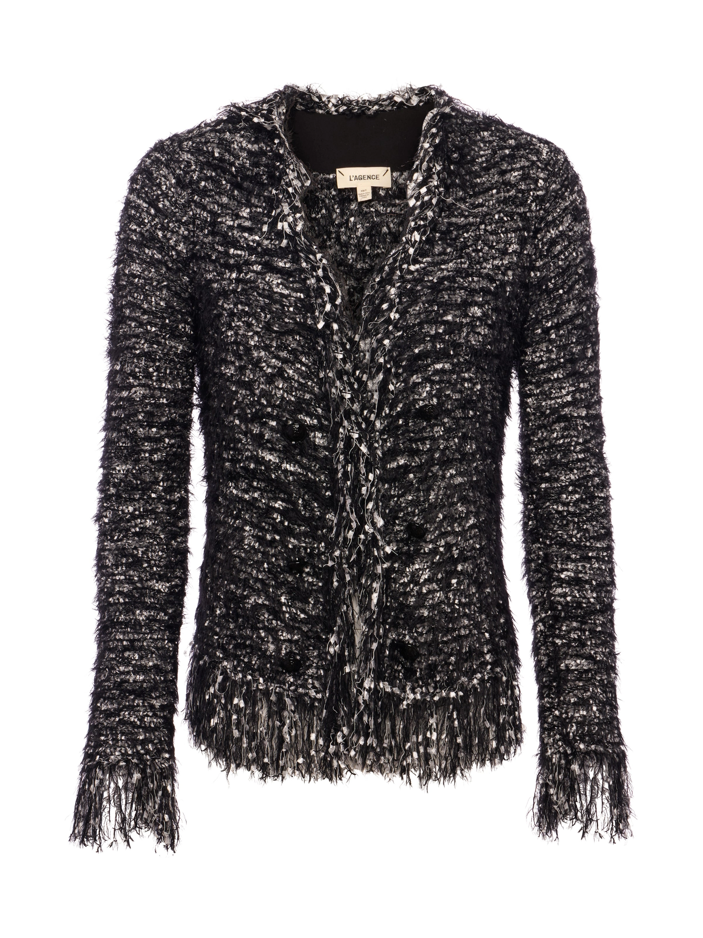 Azure Fringe Cardigan Blazer