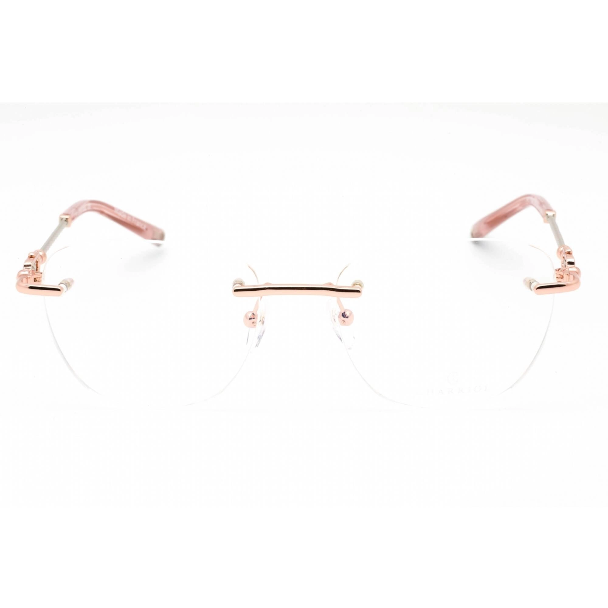Charriol Men's Eyeglasses - Rimless Shiny Pink Gold/Silver Metal Frame | PC71048 C03