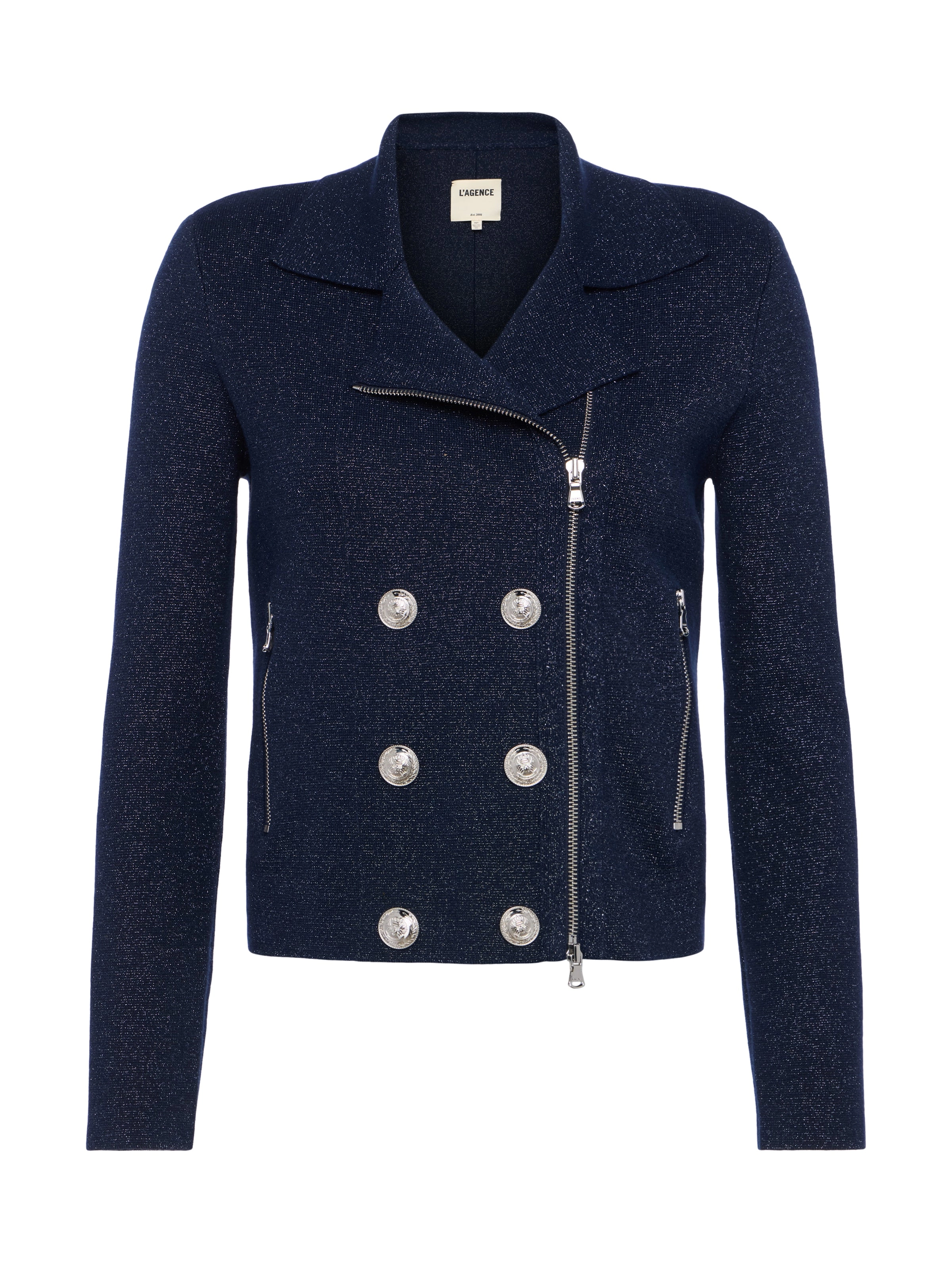 Chia Knit Biker Jacket