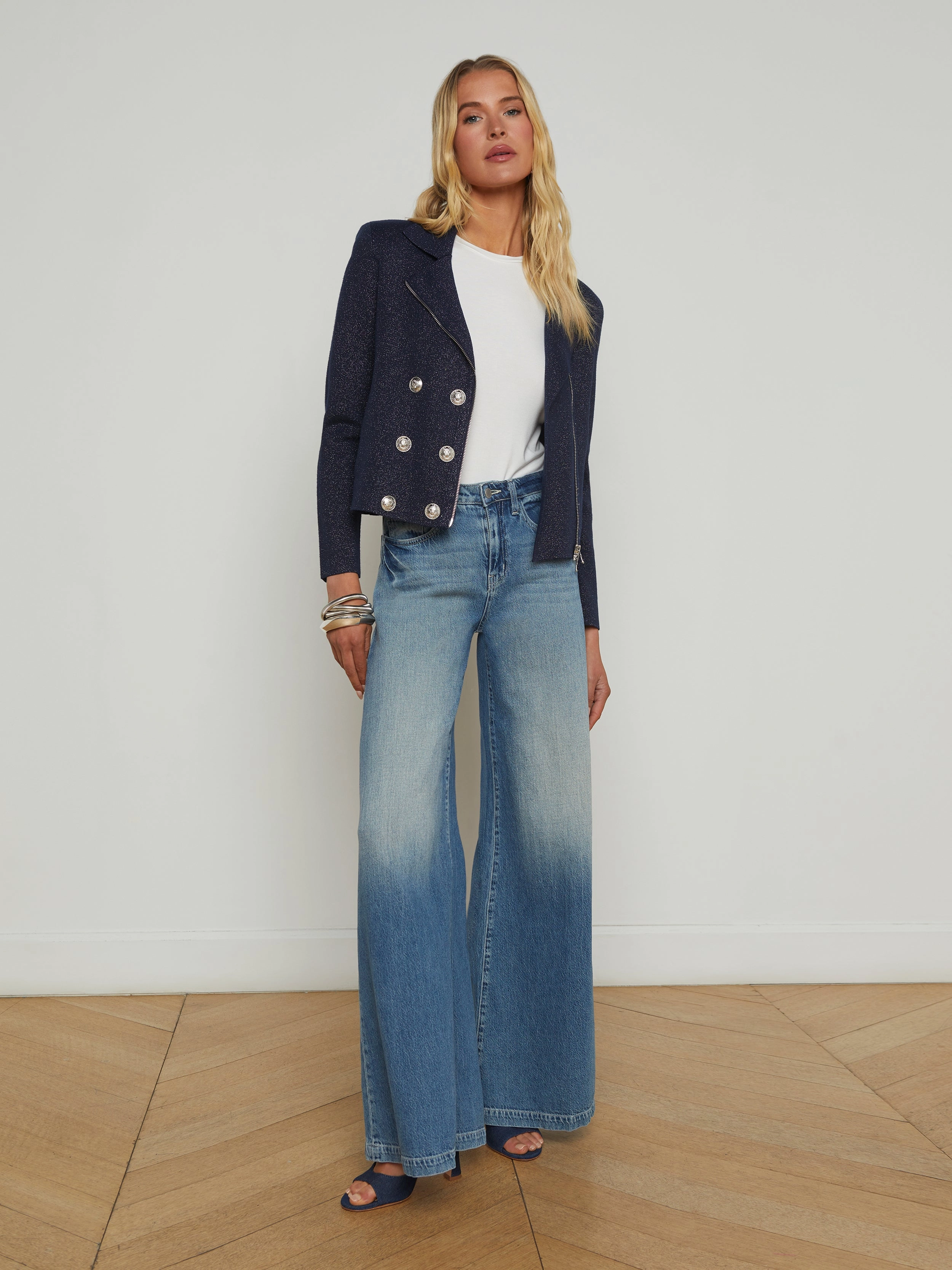 Chia Knit Biker Jacket