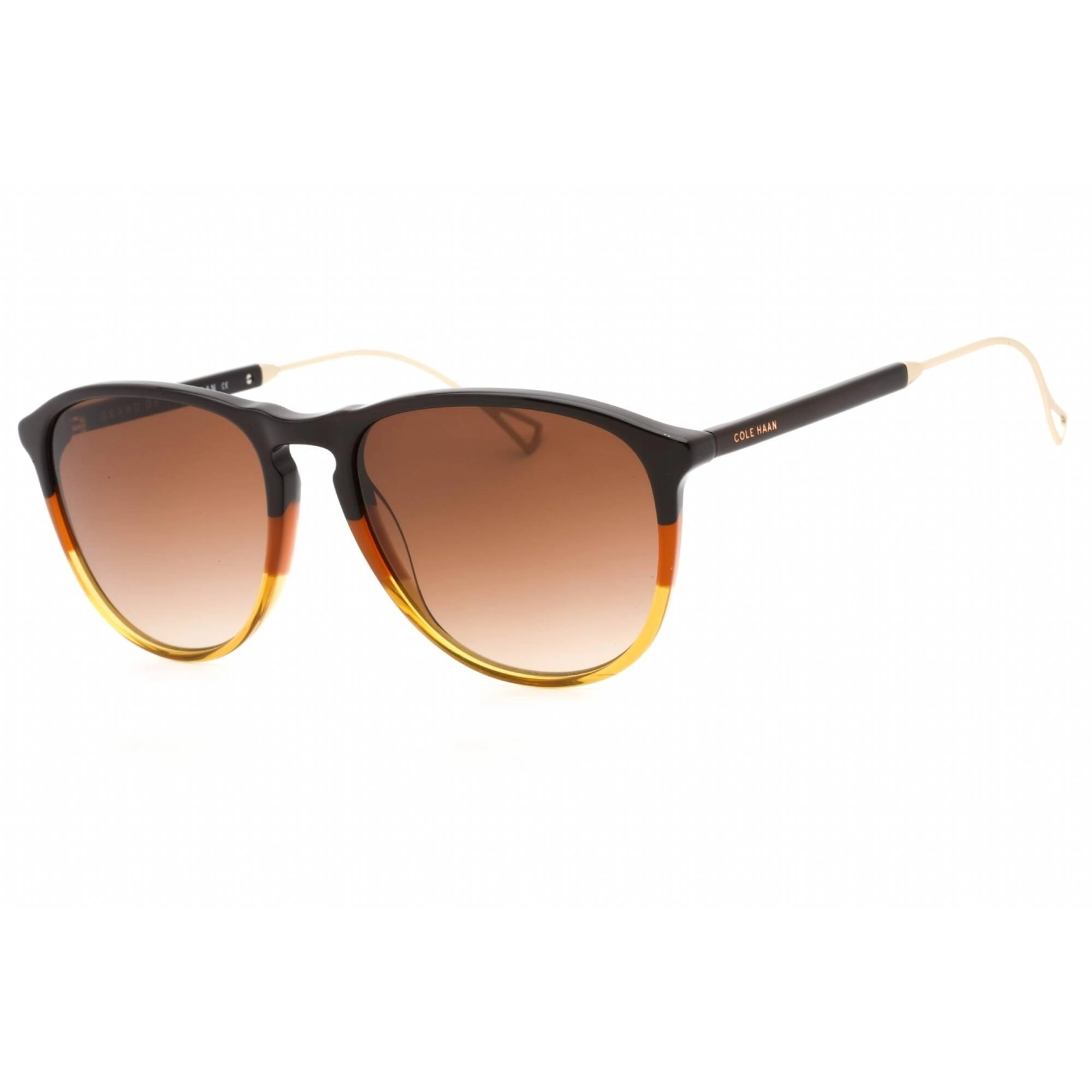 Cole Haan Men's Sunglasses - Brown Gradient Acetate Full Rim Avaitor | CH6073 200