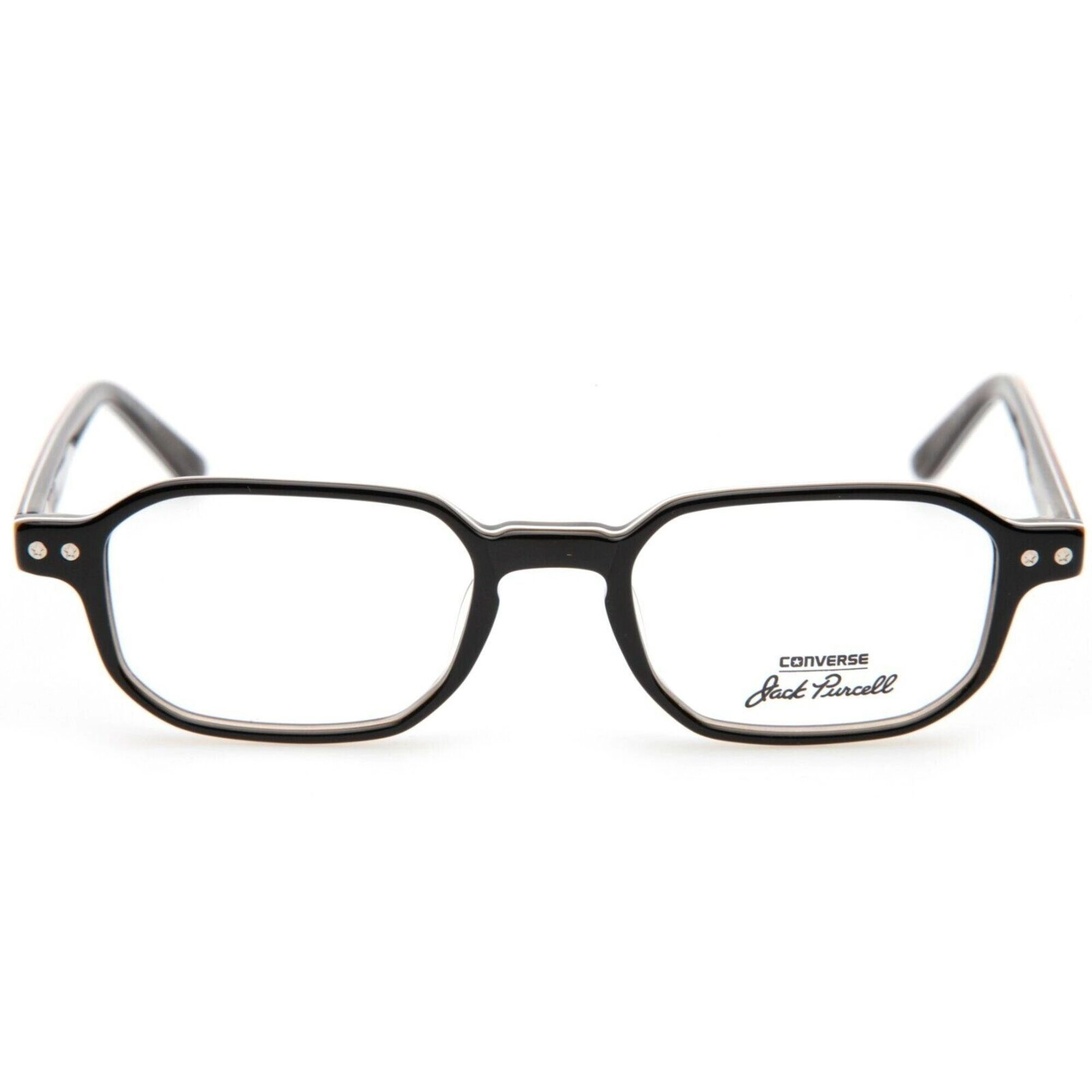 Converse Men's Eyeglasses - Black Plastic Rectangular Frame | CONVERSE P001 BLACK