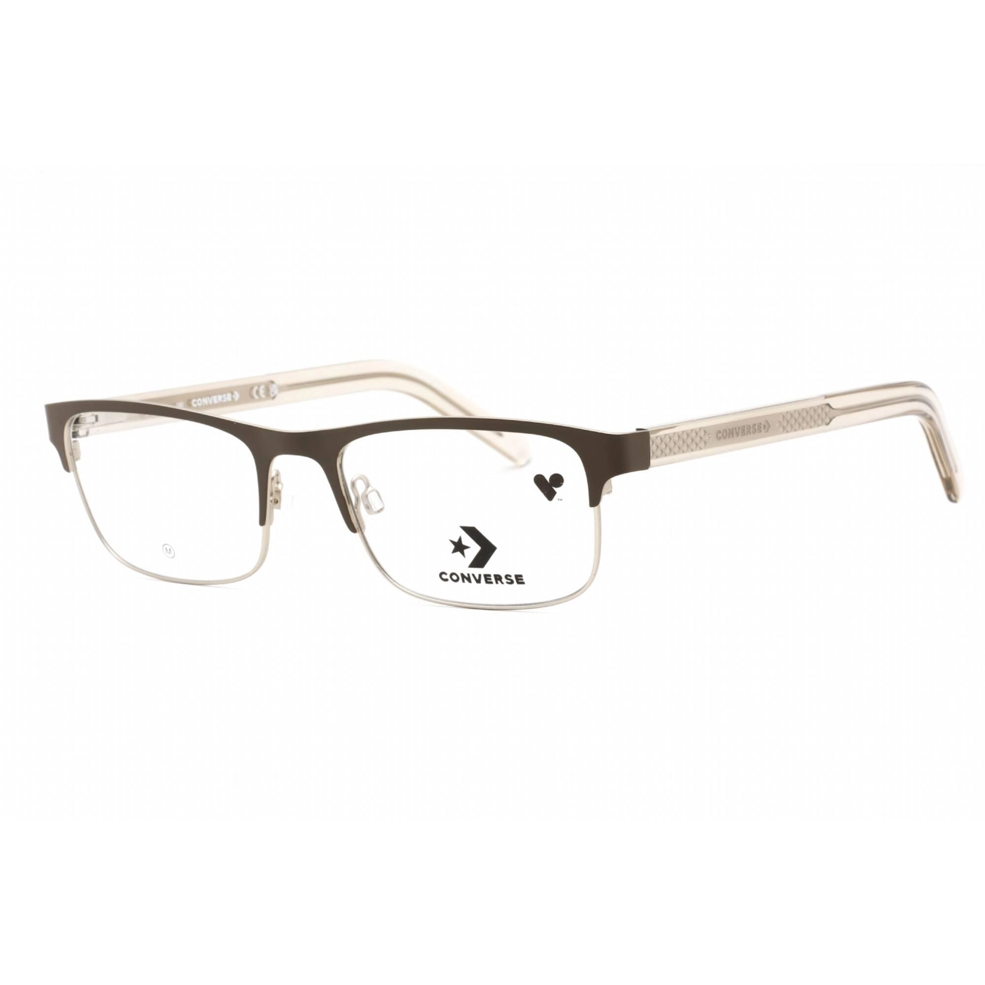 Converse Men's Eyeglasses - Matte Engine Smoke Metal Frame Clear Lens | CV3022 254
