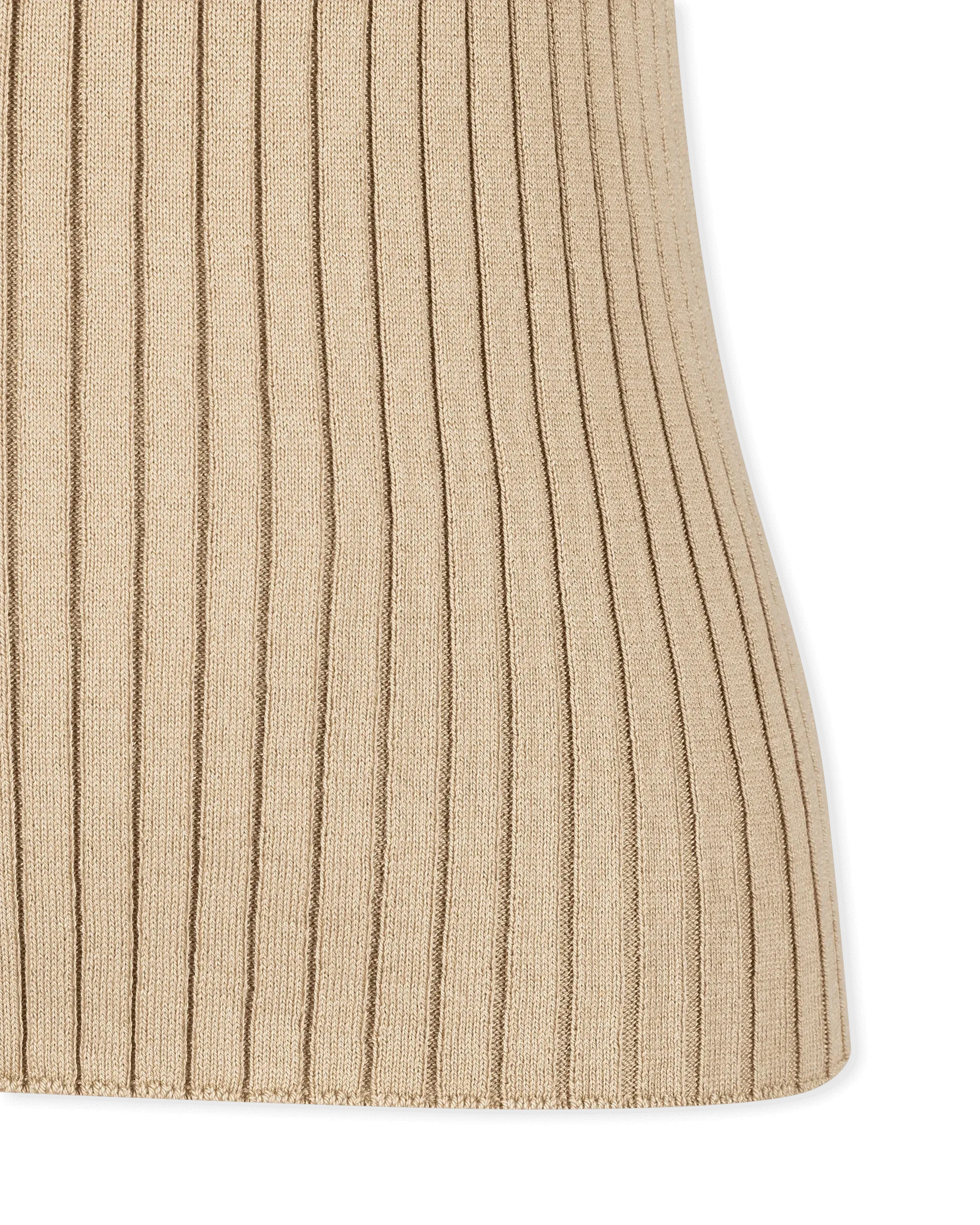 Decorative Zip Ribbed Tank Top
