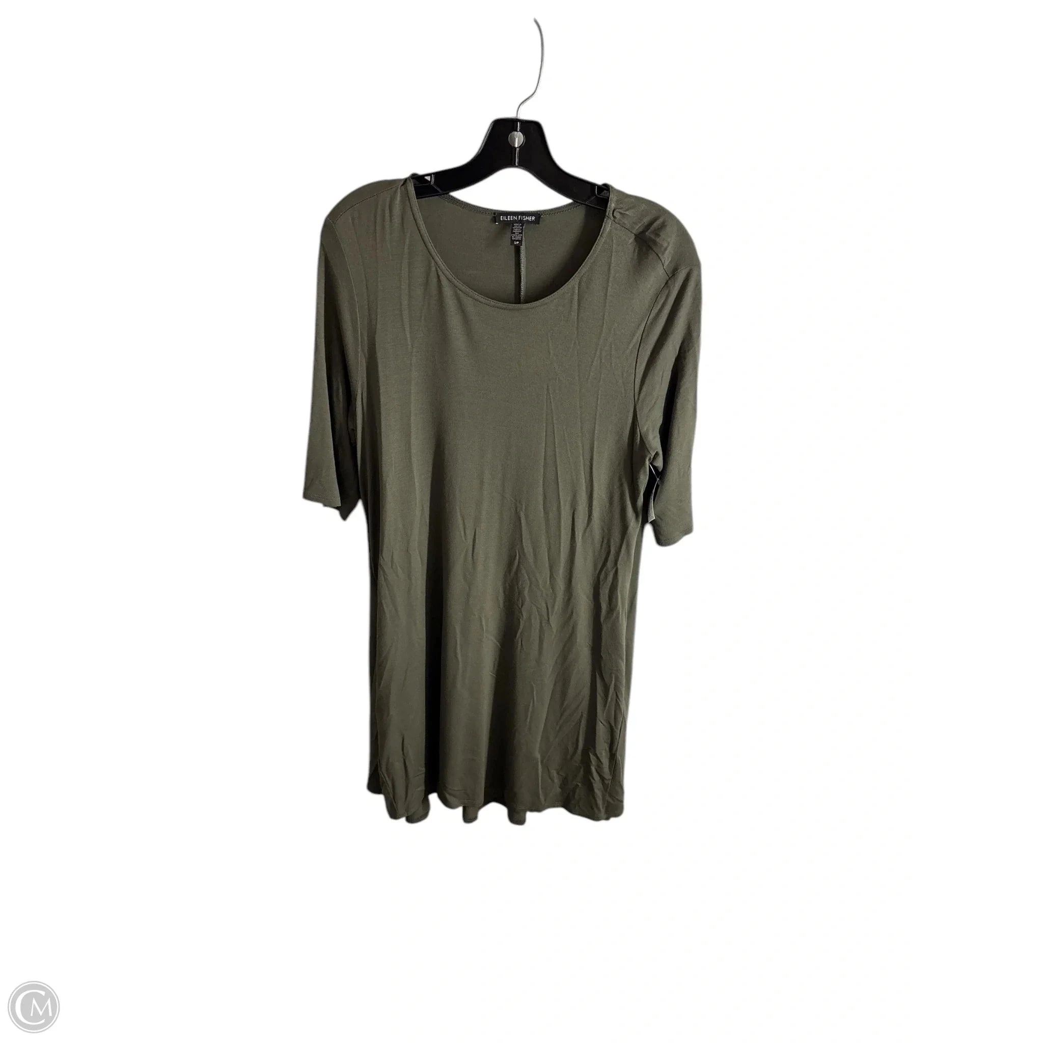 Dress Casual Midi By Eileen Fisher In Green, Size: S