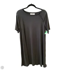 Dress Casual Midi By Loft In Black, Size: L