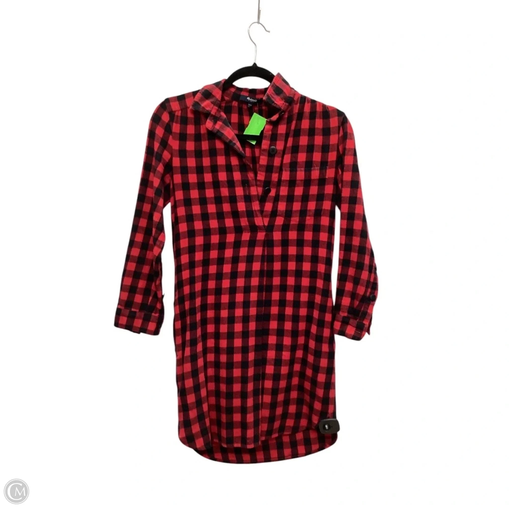 Dress Casual Short By Madewell In Red, Size: Xxs