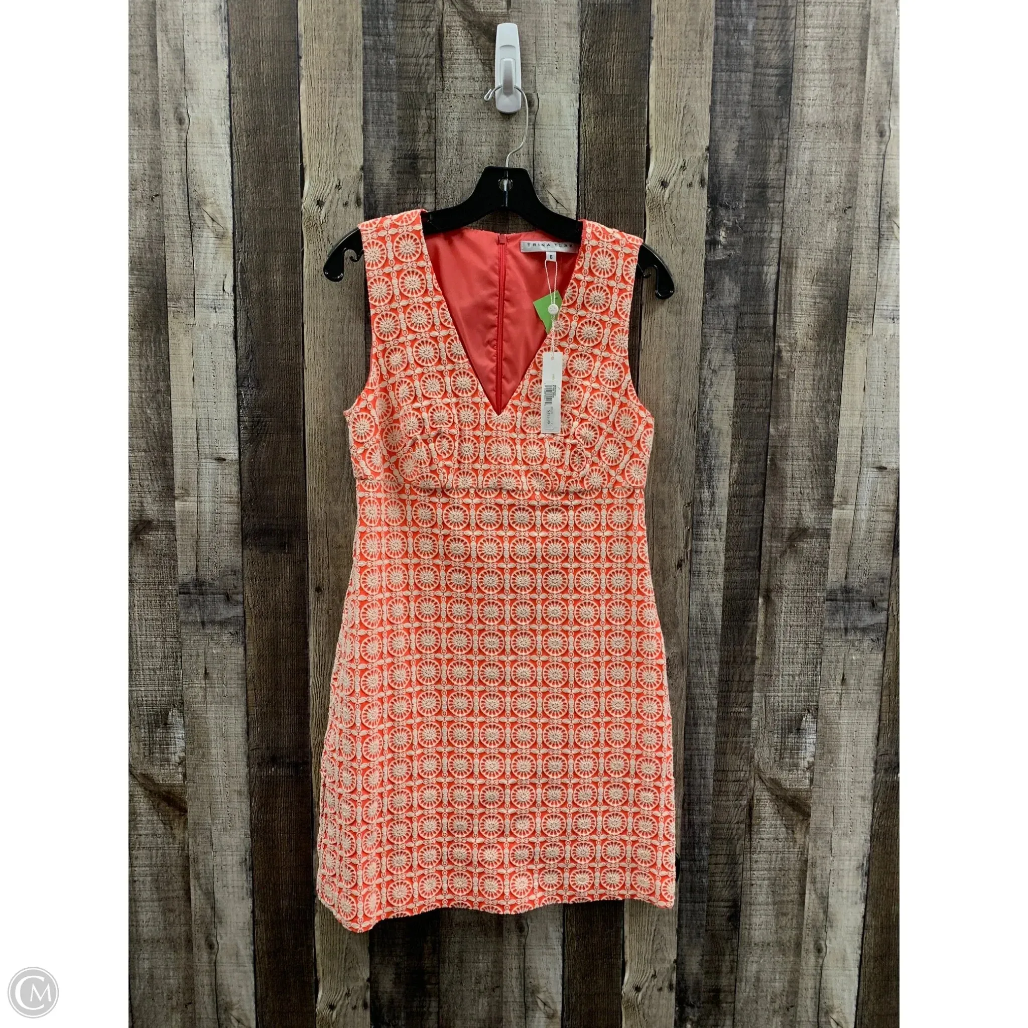Dress Casual Short By Trina Turk In Orange, Size: 6