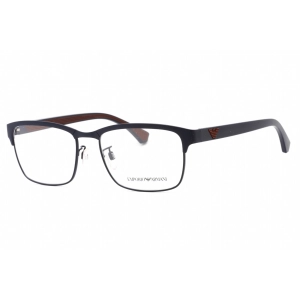 Emporio Armani Men's Eyeglasses - Matte Blue Metal Rectangular Frame | 0EA1098 3003