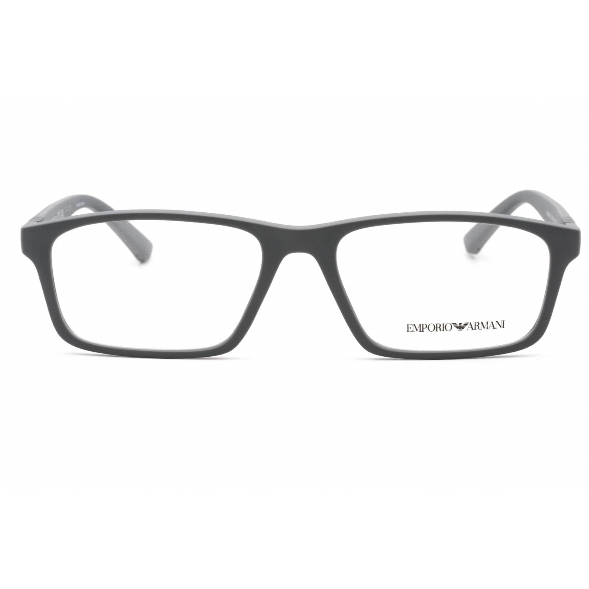 Emporio Armani Men's Eyeglasses - Matte Grey Plastic Full Rim Frame | 0EA3213 5126