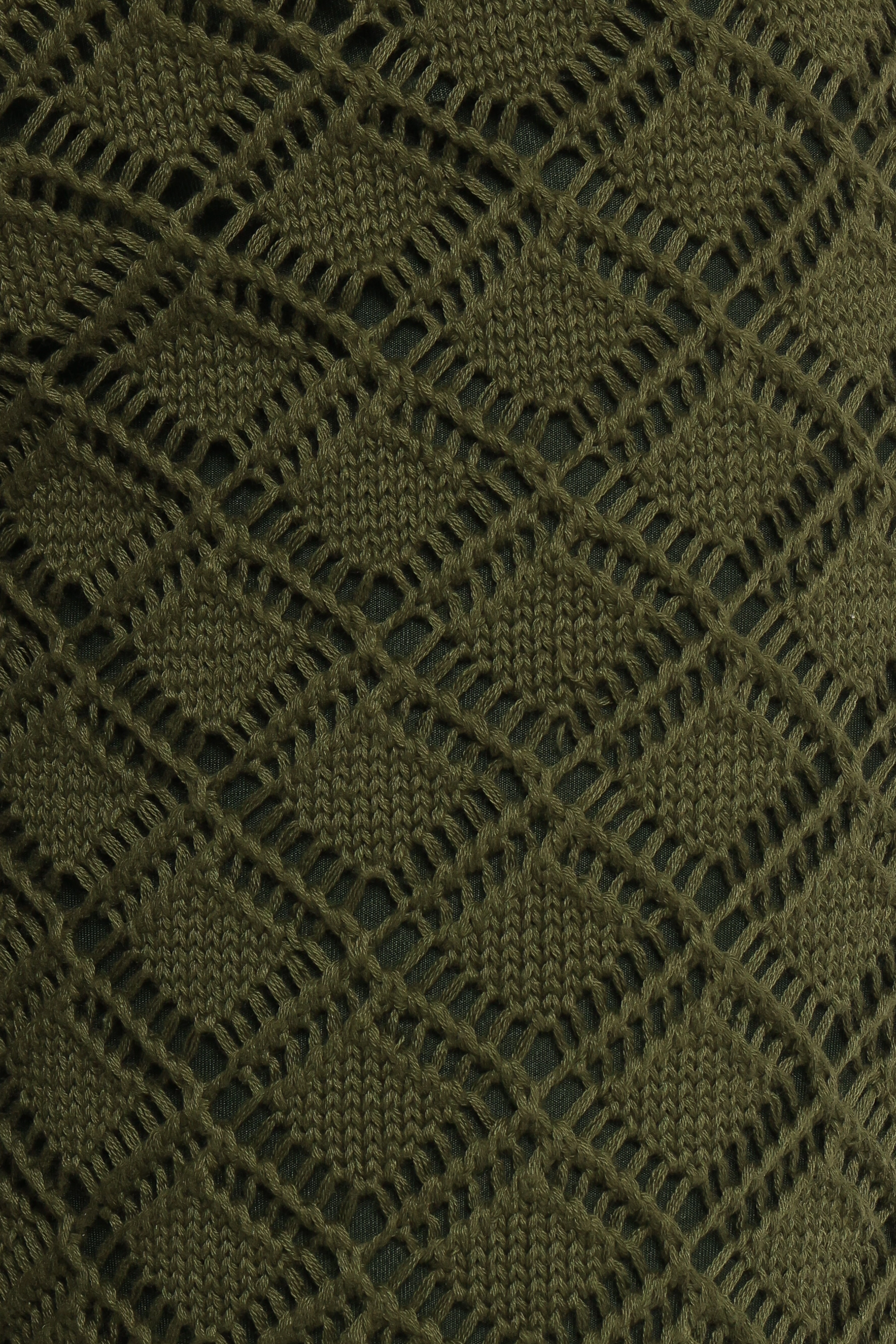 Fefe Textured Knit Pants - Olive