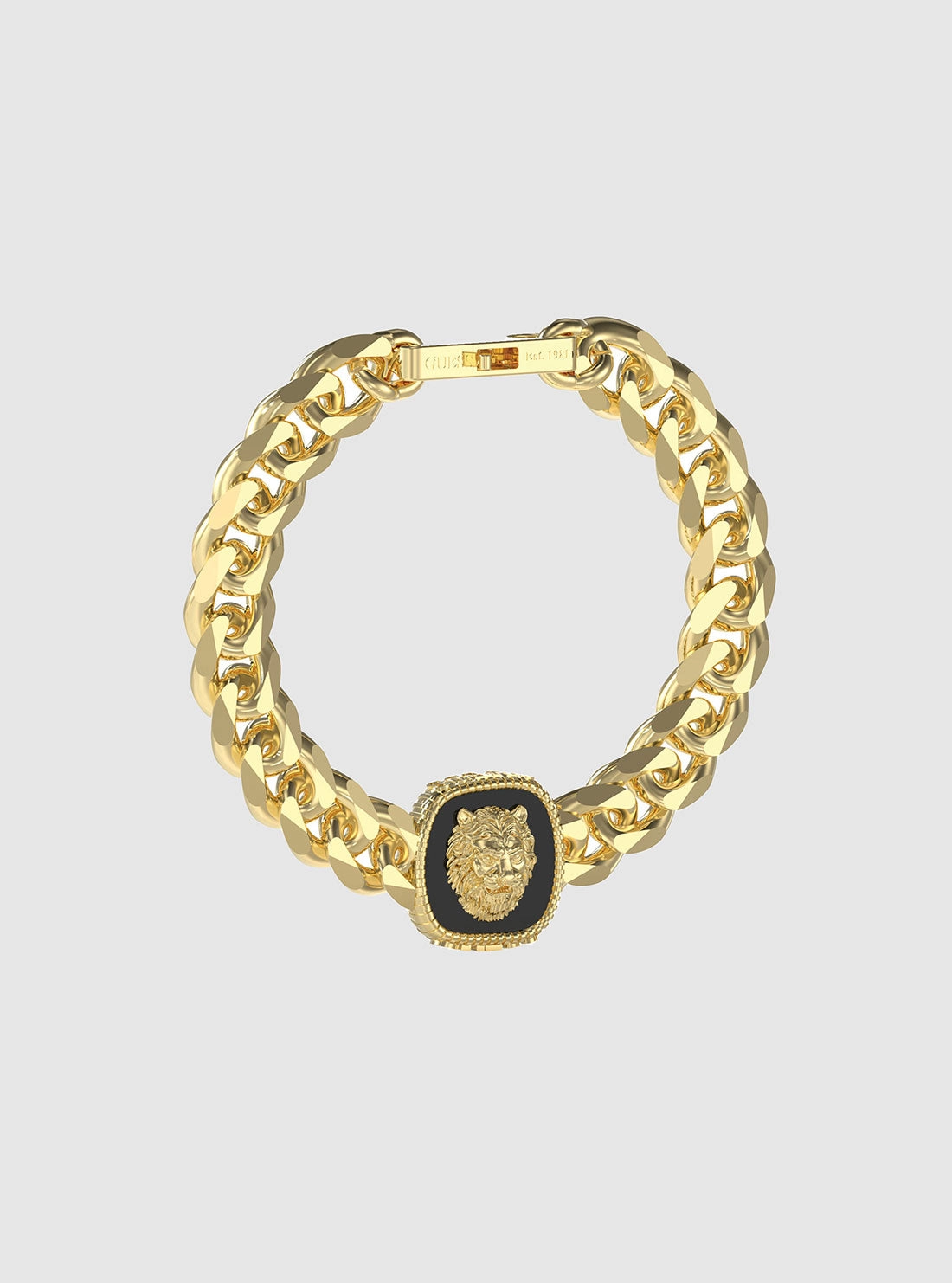 Gold Lion Coin Bracelet