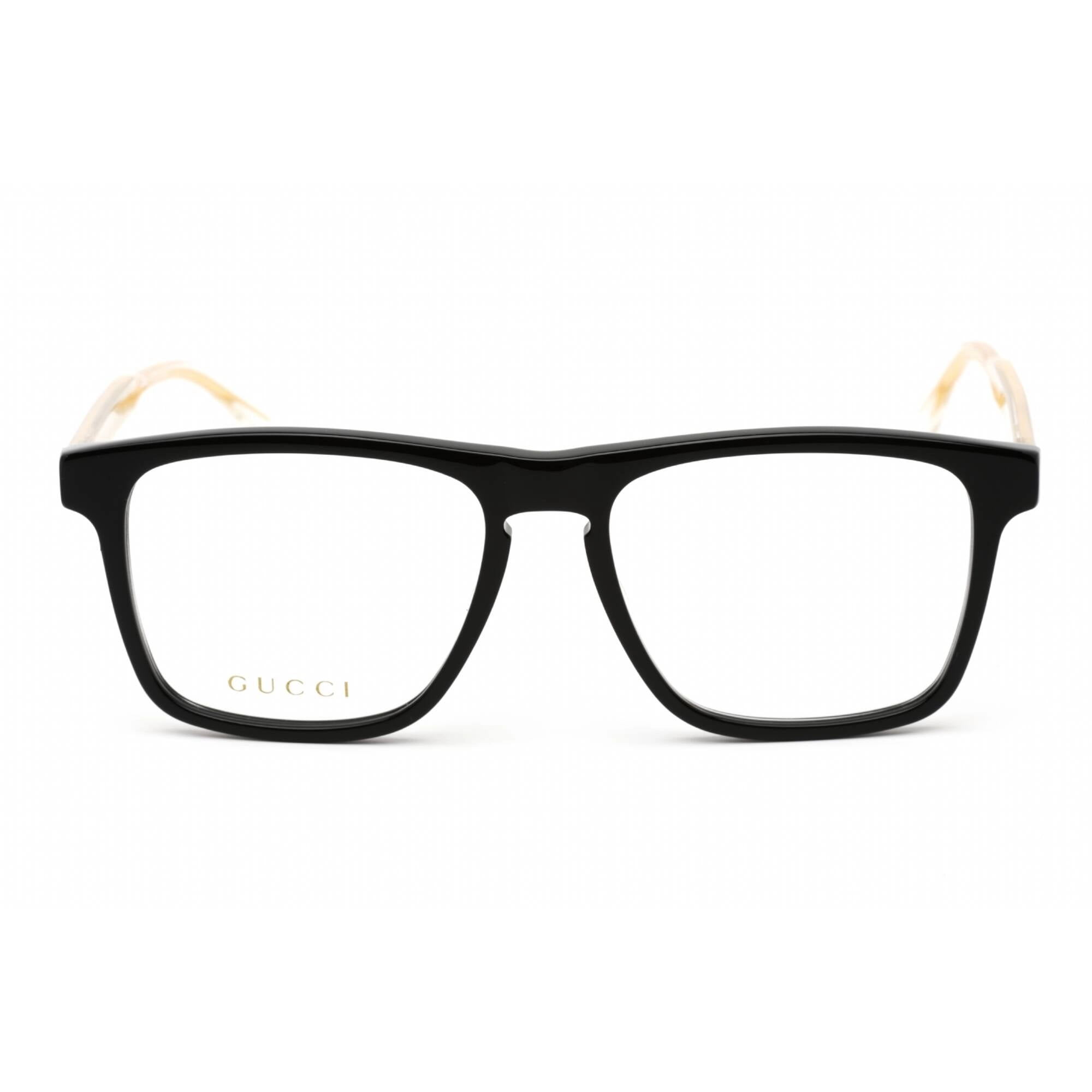 Gucci Men's Eyeglasses - Black Plastic Full Rim Frame Clear Demo Lens | GG0561ON 001