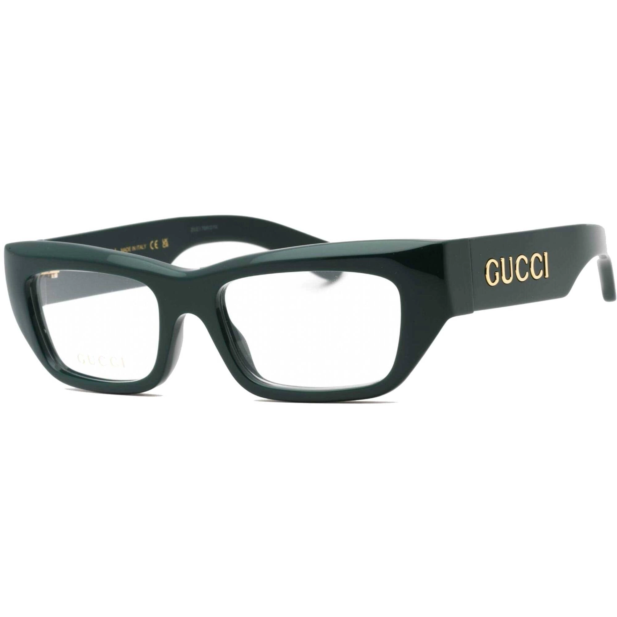 Gucci Men's Eyeglasses - Blue Rectangular Full Rim Plastic Frame | GG1297O 002
