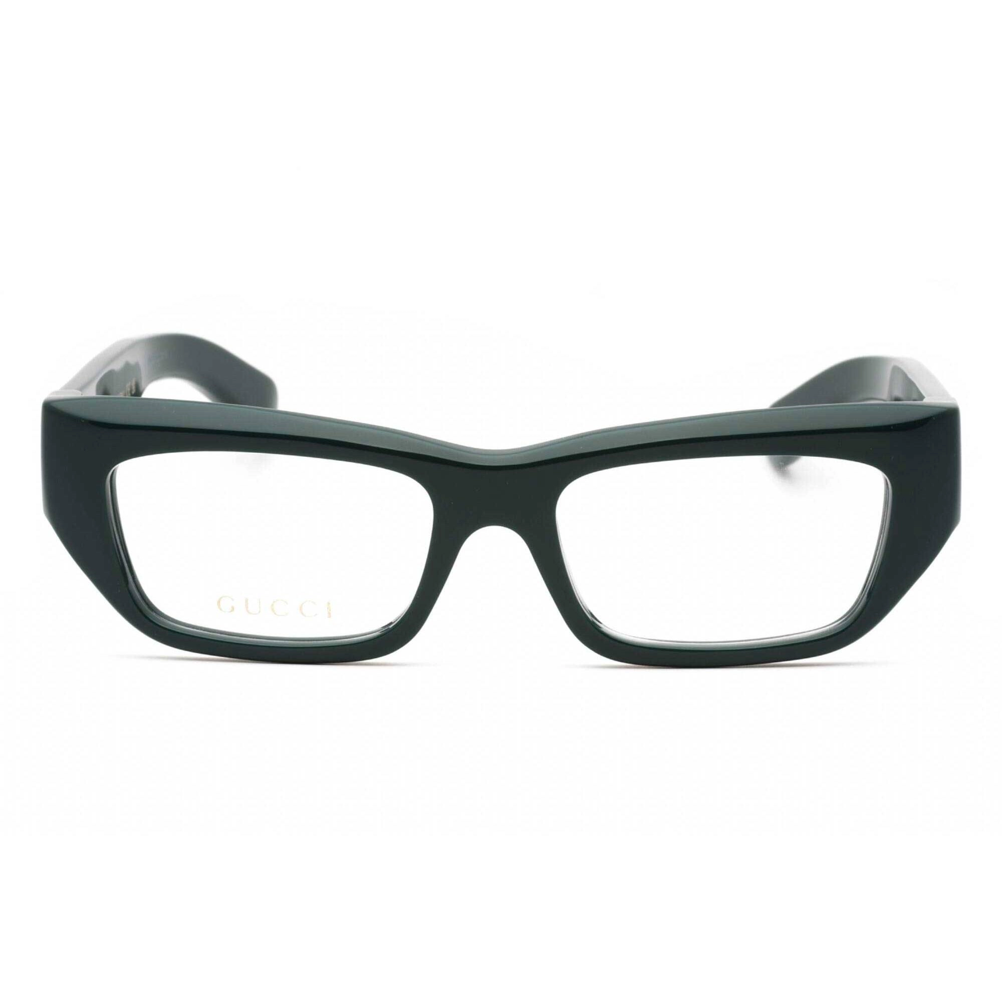 Gucci Men's Eyeglasses - Blue Rectangular Full Rim Plastic Frame | GG1297O 002