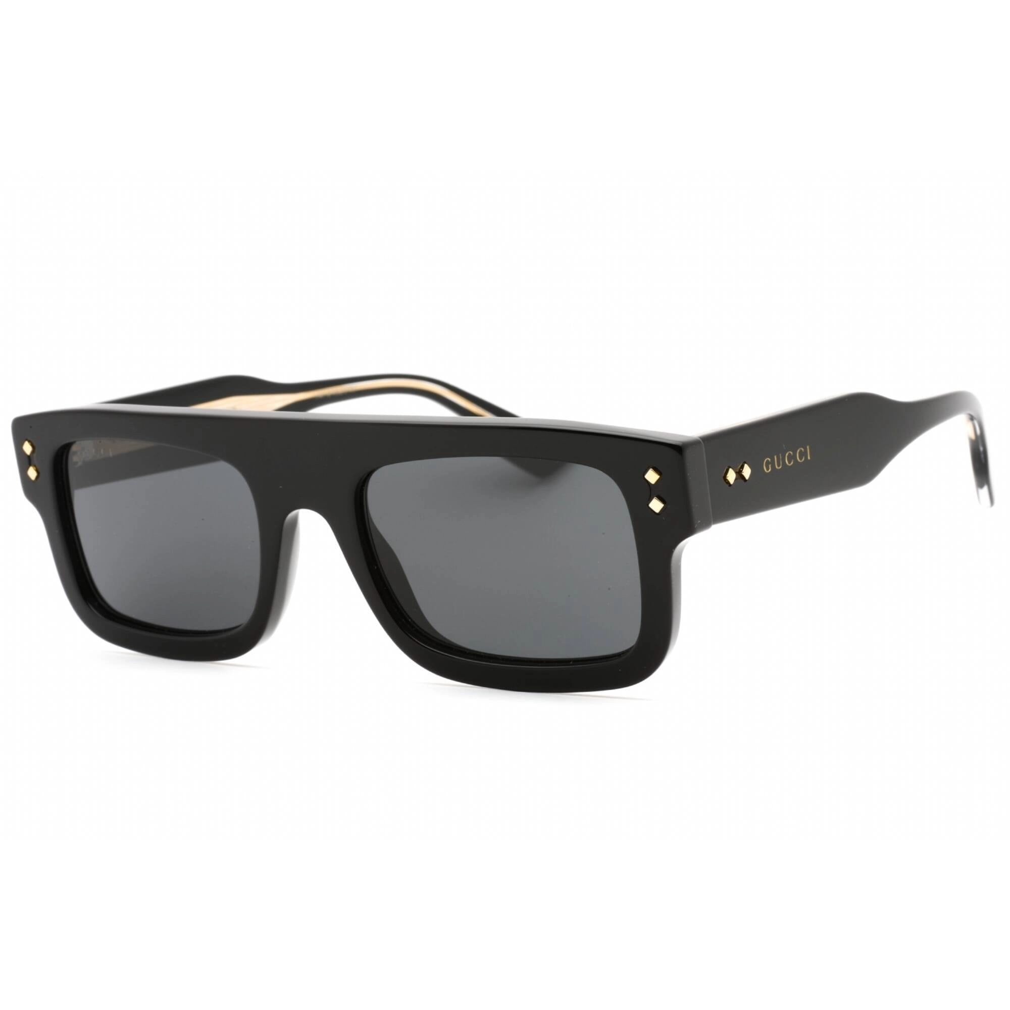 Gucci Men's Sunglasses - Black Rectangular Plastic Frame Grey Lens | GG1085S 001