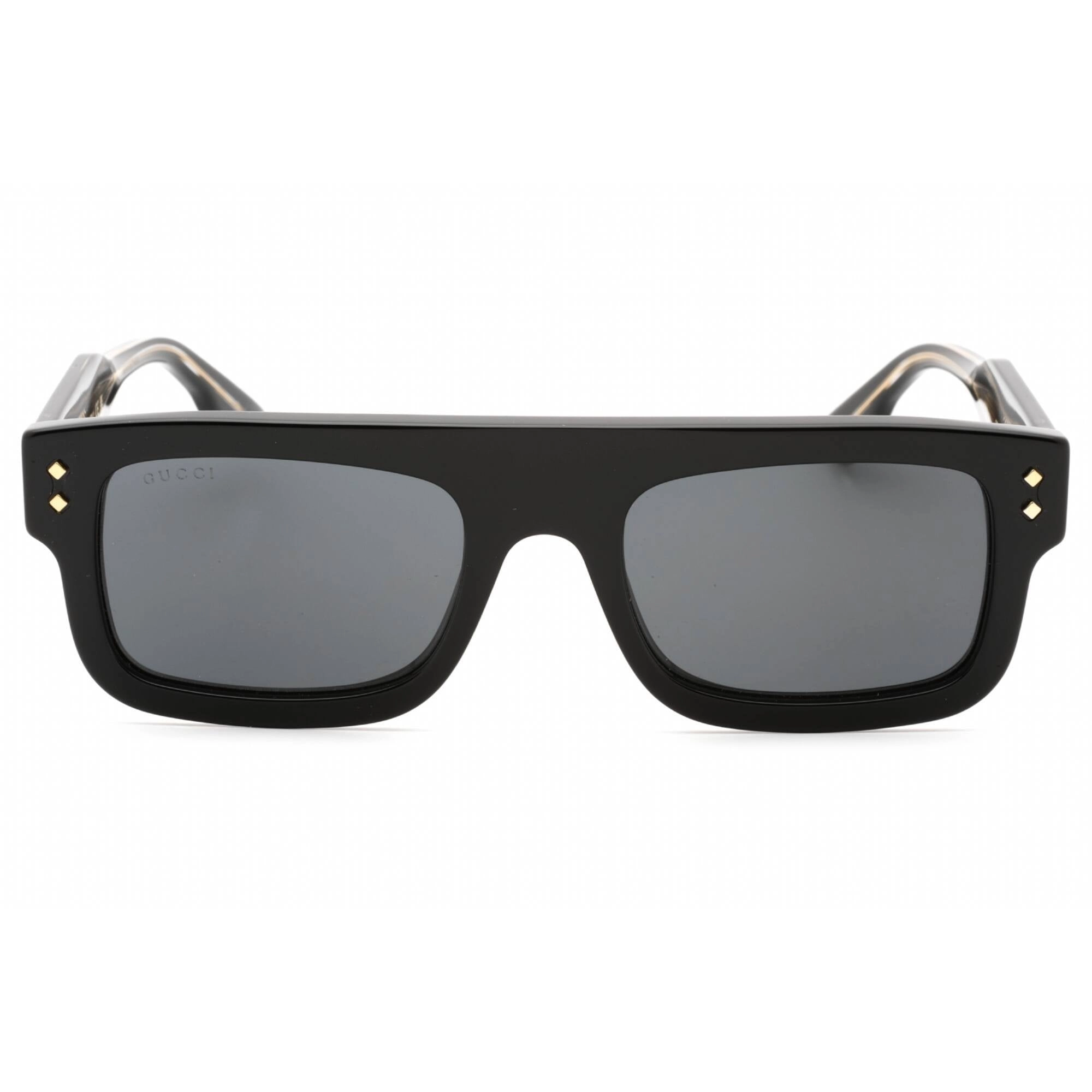 Gucci Men's Sunglasses - Black Rectangular Plastic Frame Grey Lens | GG1085S 001