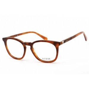 Guess Men's Eyeglasses - Clear Lens Blonde Havana Plastic Square Frame | GU50053 053