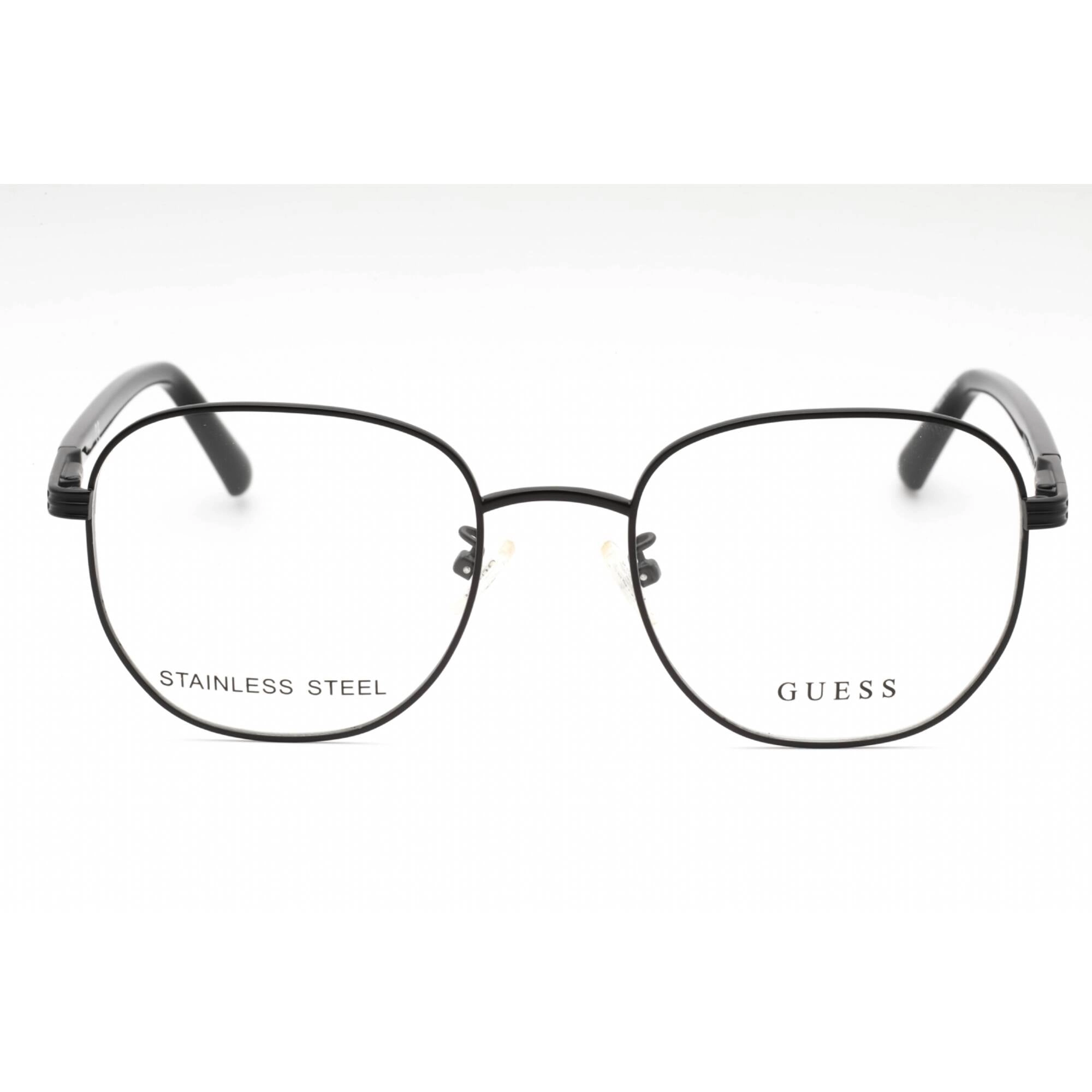 Guess Men's Eyeglasses - Matte Black Full Rim Frame Clear Demo Lens | GU50067-D 002