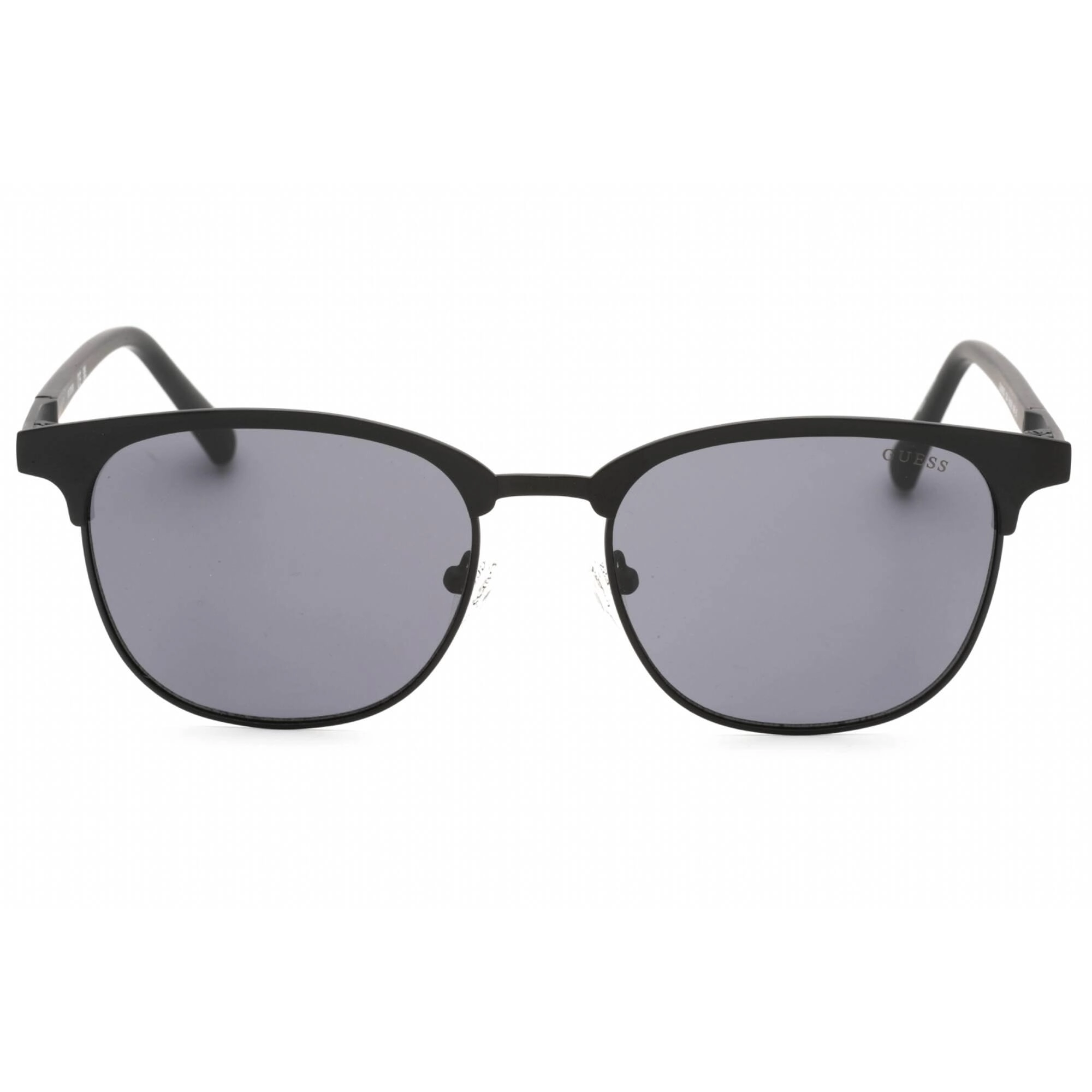 Guess Men's Sunglasses - Matte Black Metal Full Rim Rectangular Frame | GU00052 02A