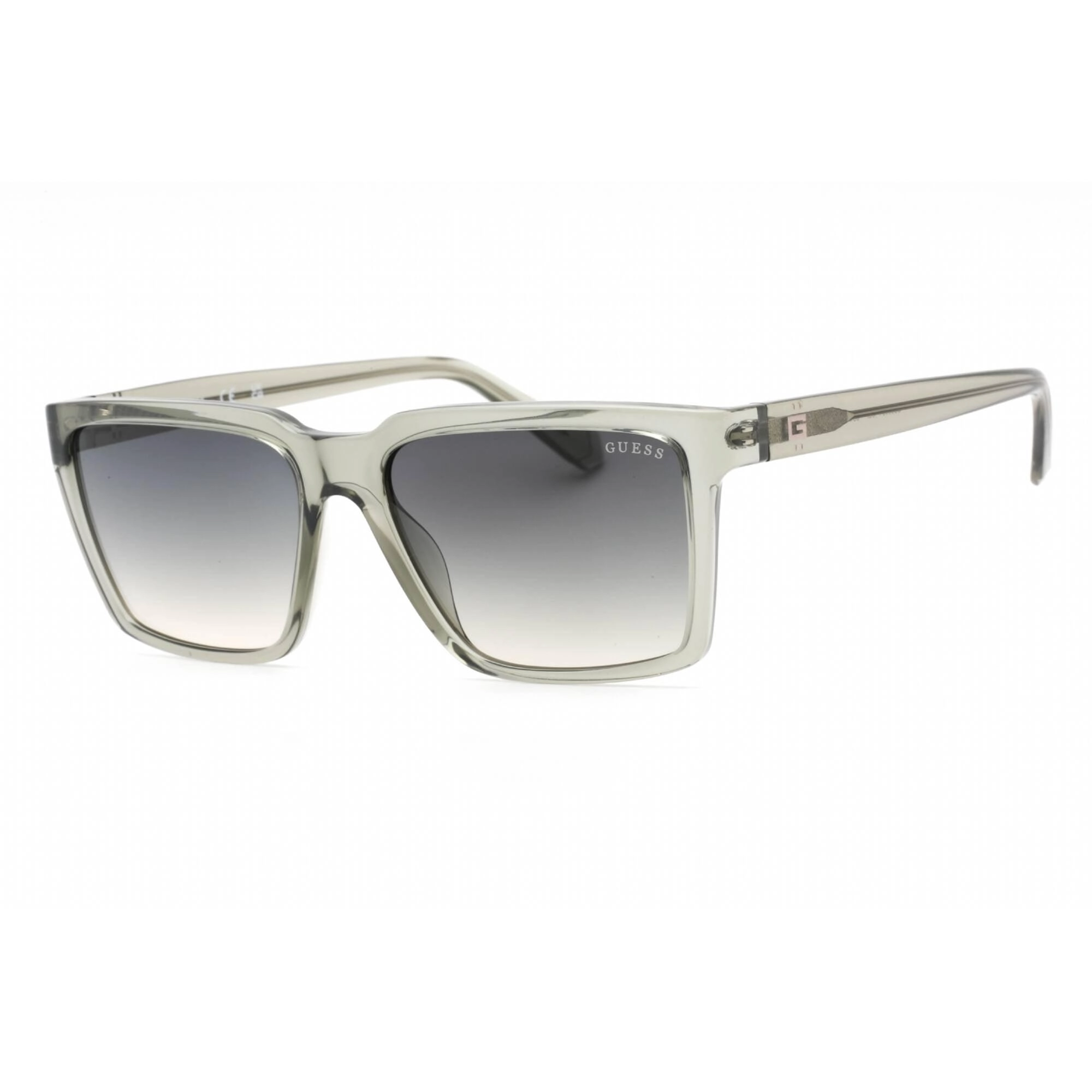 Guess Men's Sunglasses - Shiny Light Green Plastic Rectangular Frame | GU00084 93P