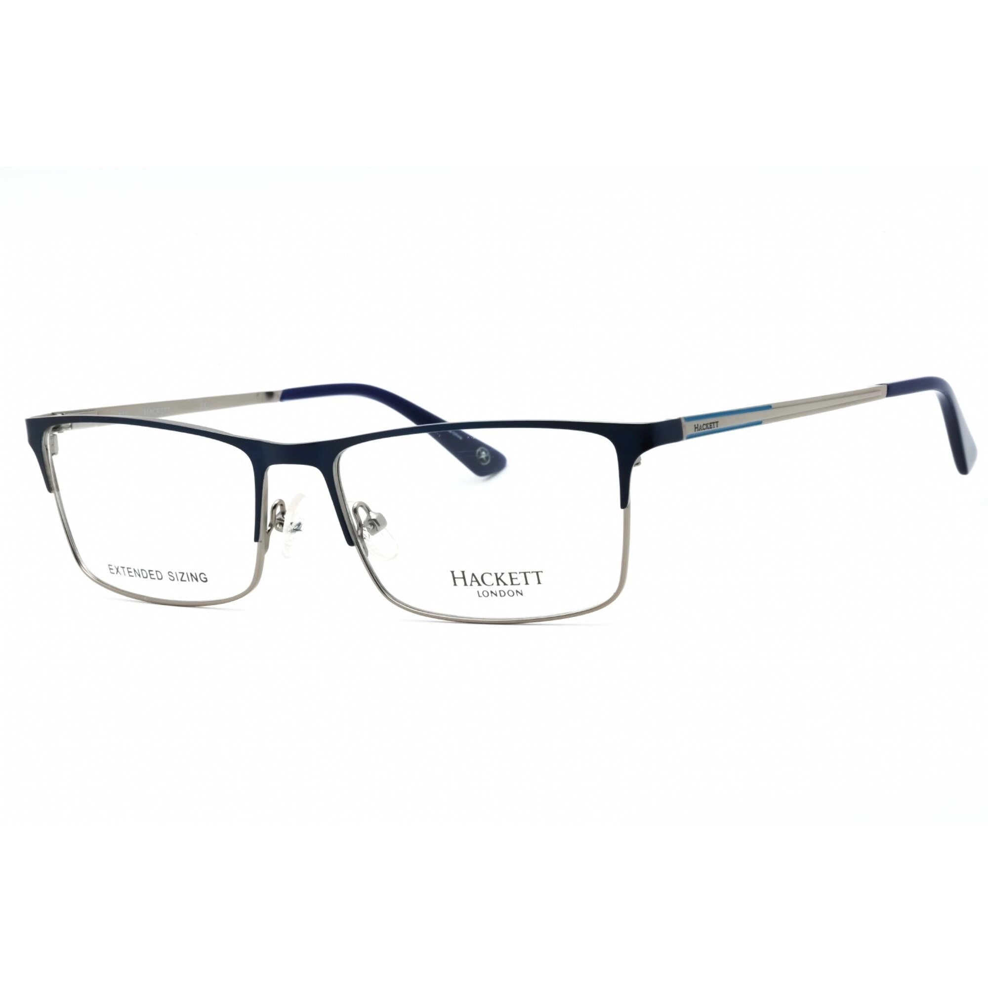 Hackett Men's Eyeglasses - Navy Metal Full Rim Rectangular Shape Frame| HEK1240-1 682