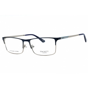 Hackett Men's Eyeglasses - Navy Metal Full Rim Rectangular Shape Frame| HEK1240-1 682