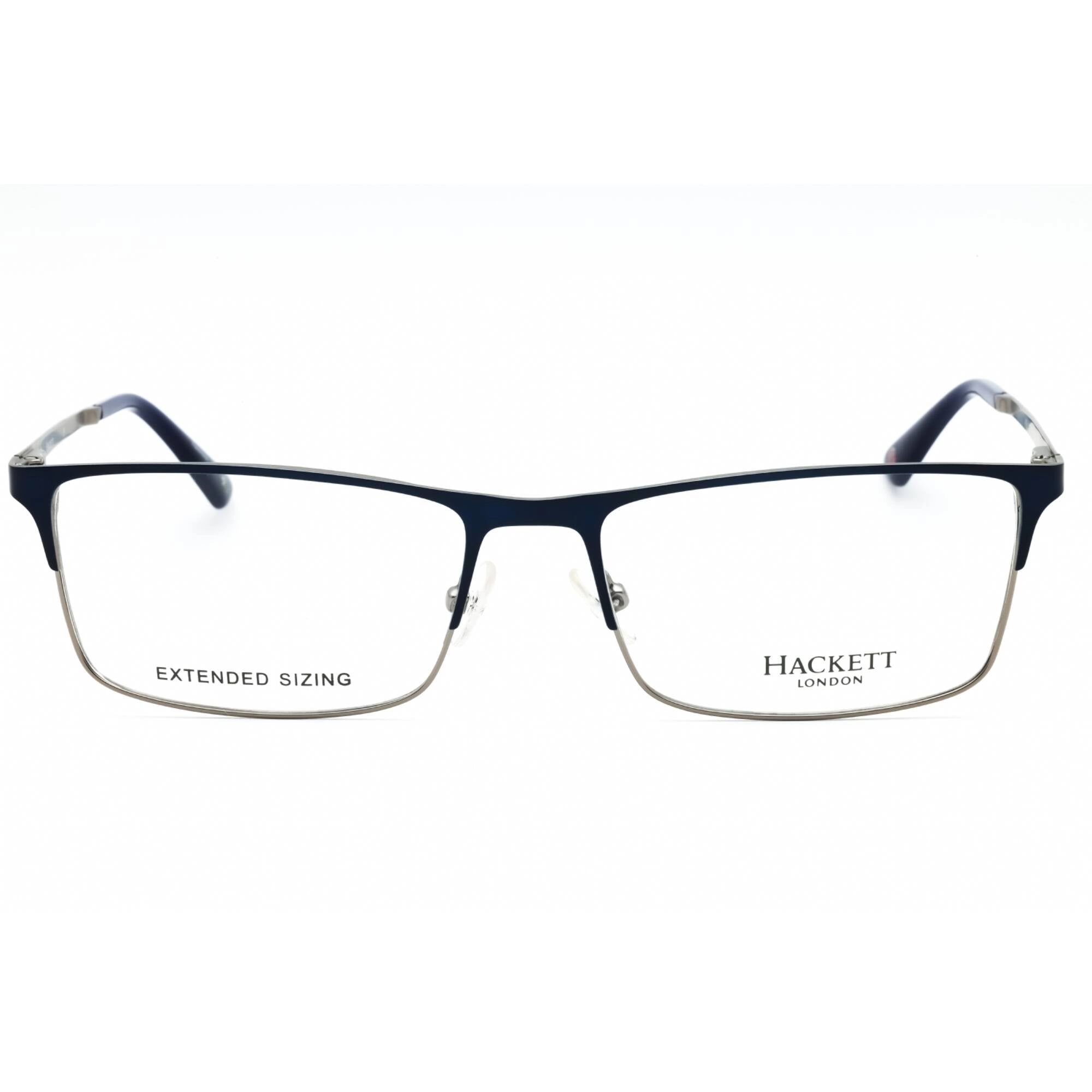 Hackett Men's Eyeglasses - Navy Metal Full Rim Rectangular Shape Frame| HEK1240-1 682