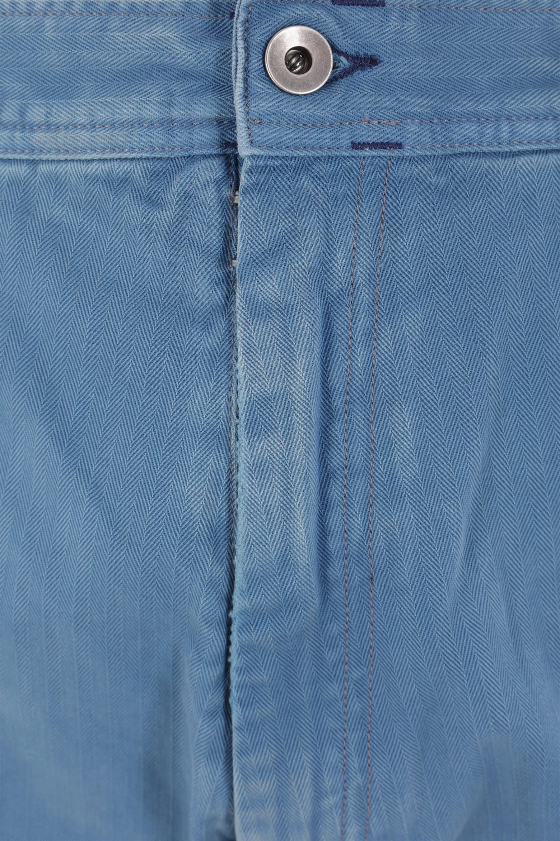 herringbone denim cargo jeans