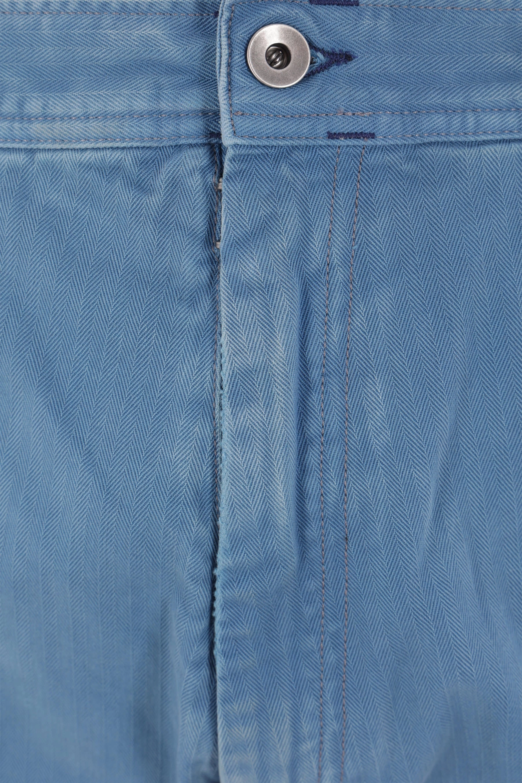 herringbone denim cargo jeans
