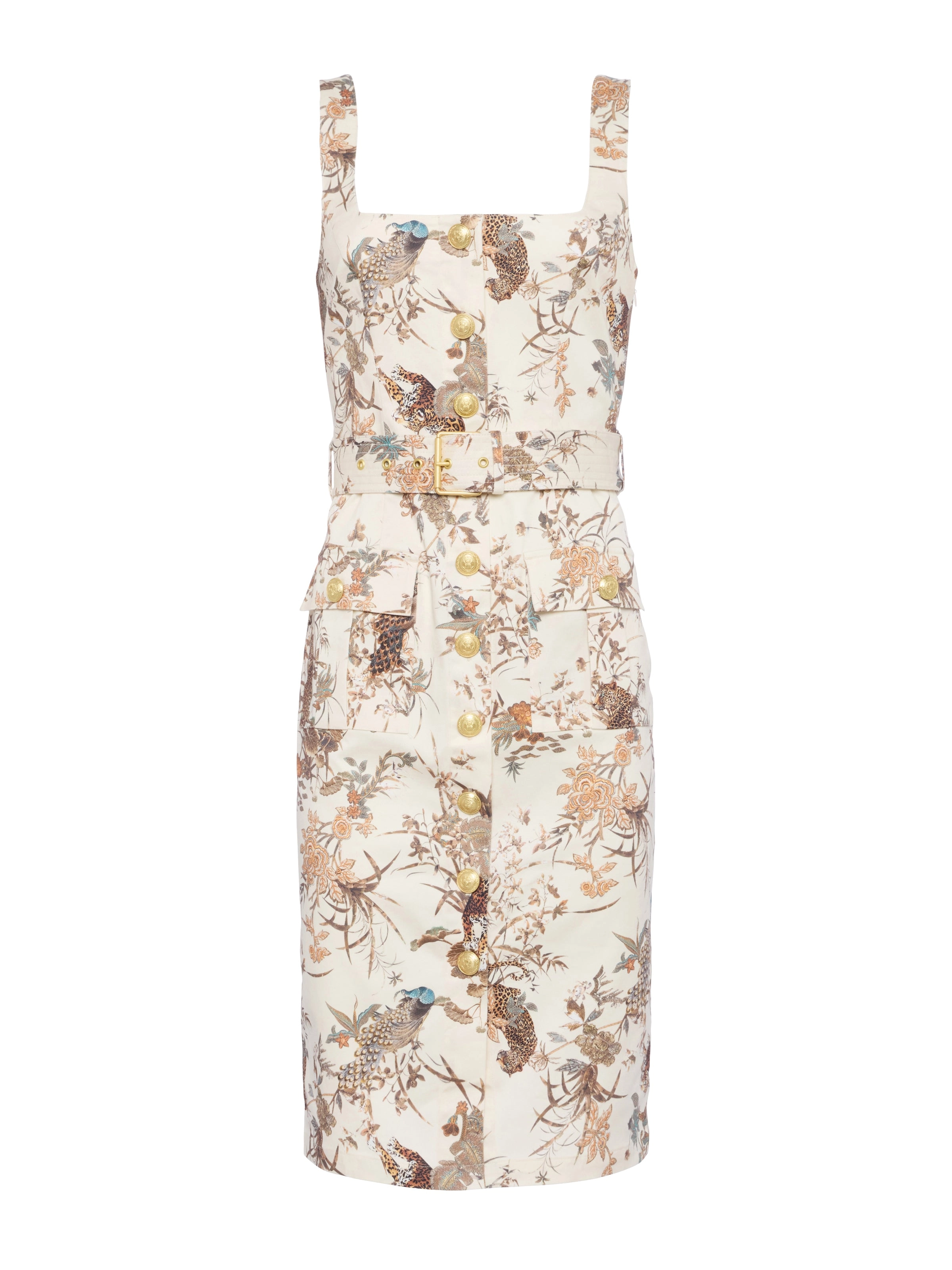 Idy Button-Front Dress
