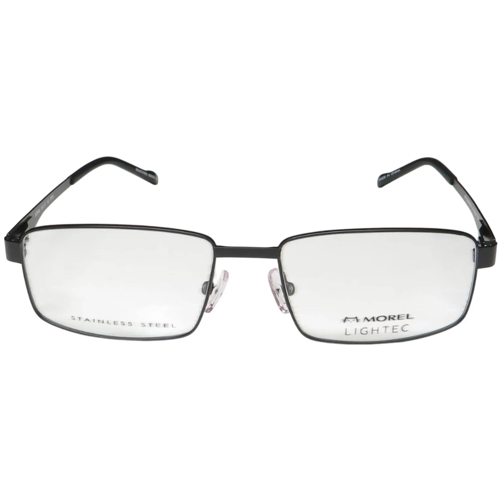 Morel Men's Eyeglasses - Gunmetal/Black Metal Full Rim Rectangular Frame | 30298S SP09