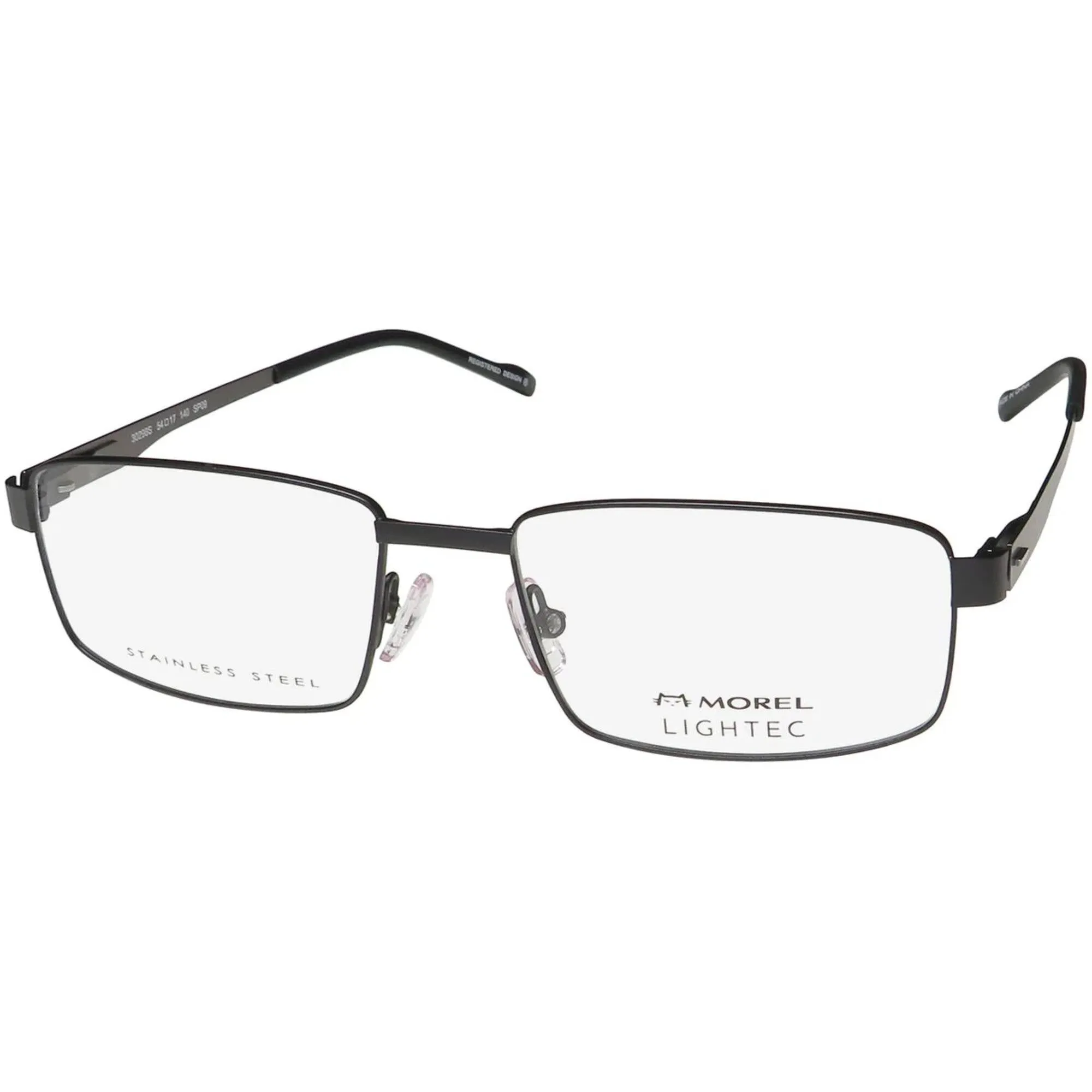 Morel Men's Eyeglasses - Gunmetal/Black Metal Full Rim Rectangular Frame | 30298S SP09