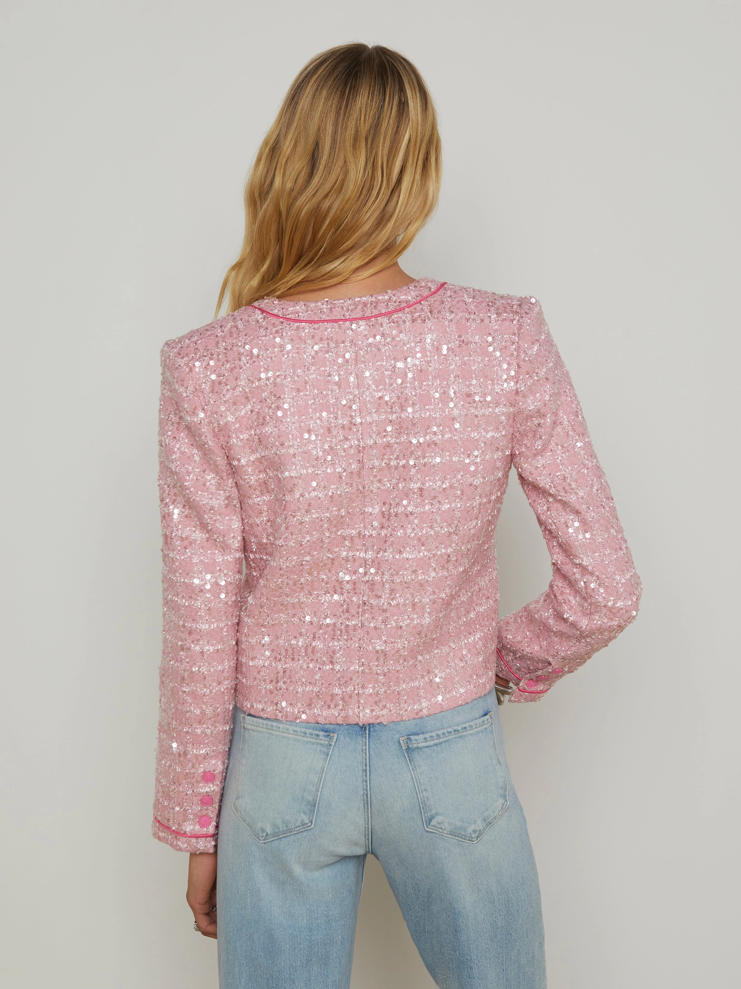 Niko Sequin Tweed Jacket