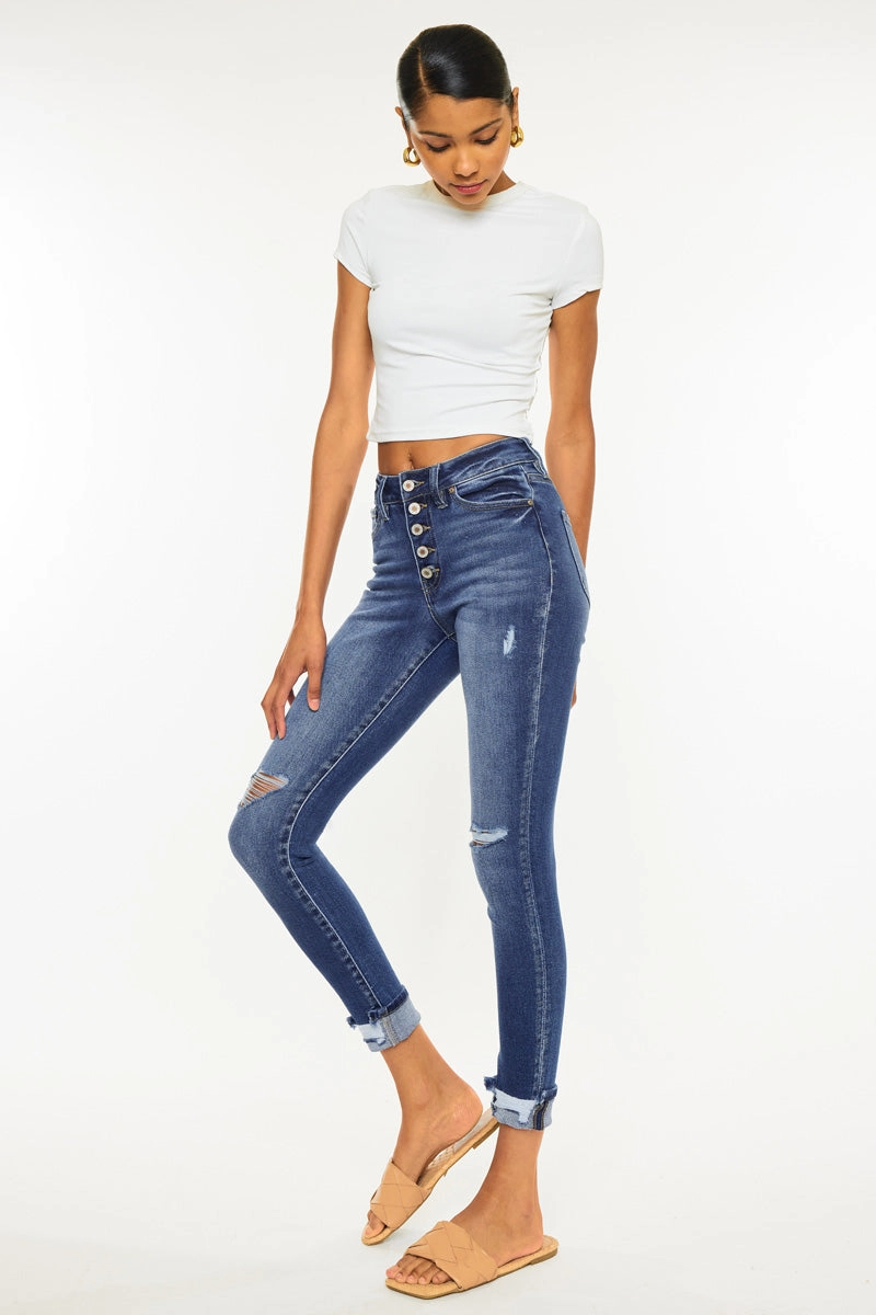 Norah High Rise Ankle Skinny Jeans