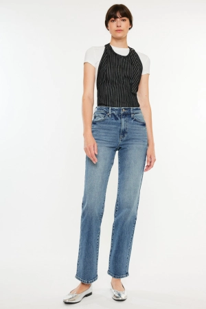 Ophelia High Rise True Straight Leg  Jeans