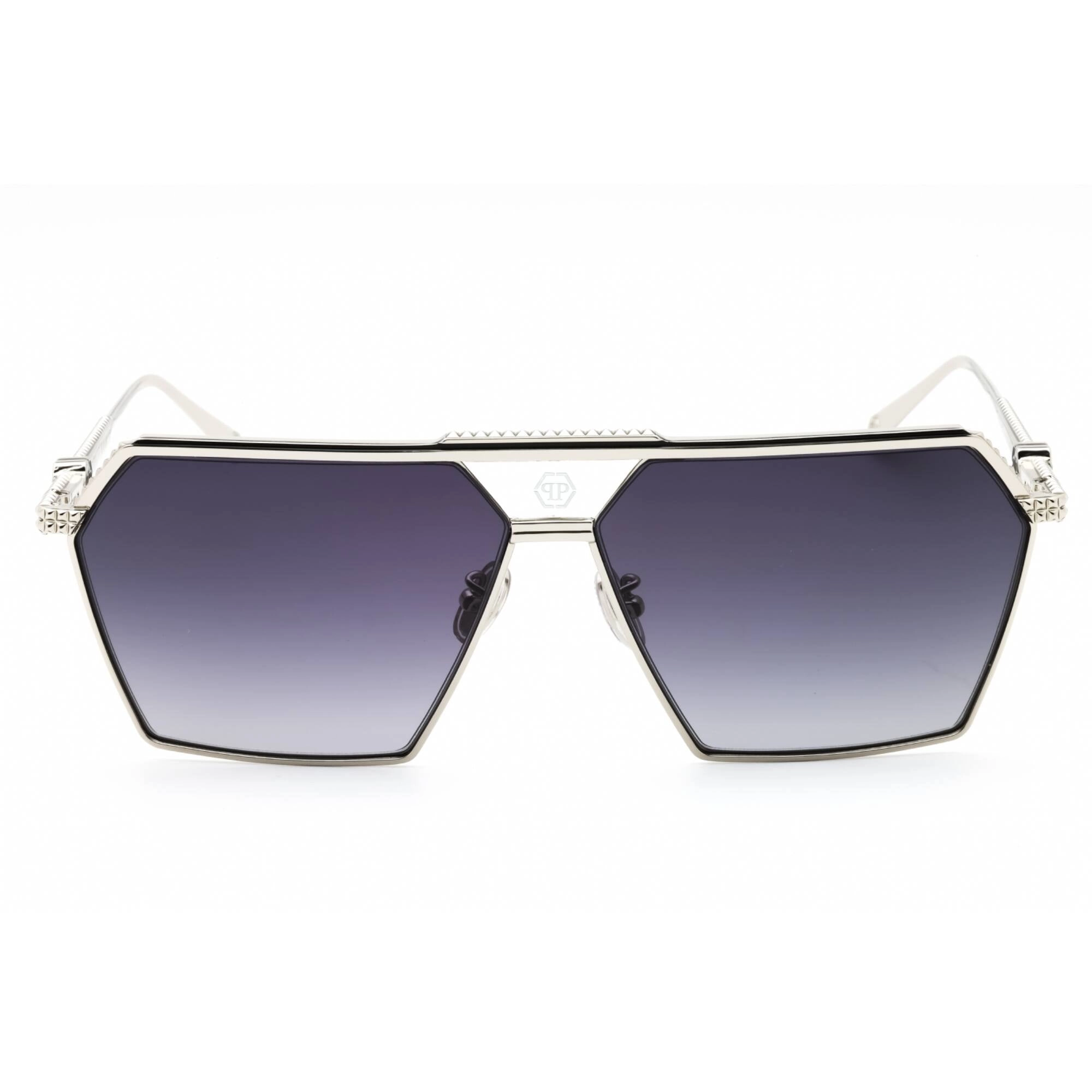 Philipp Plein Men's Sunglasses - Polished Palladium Full Rim Frame | SPP076M 0579