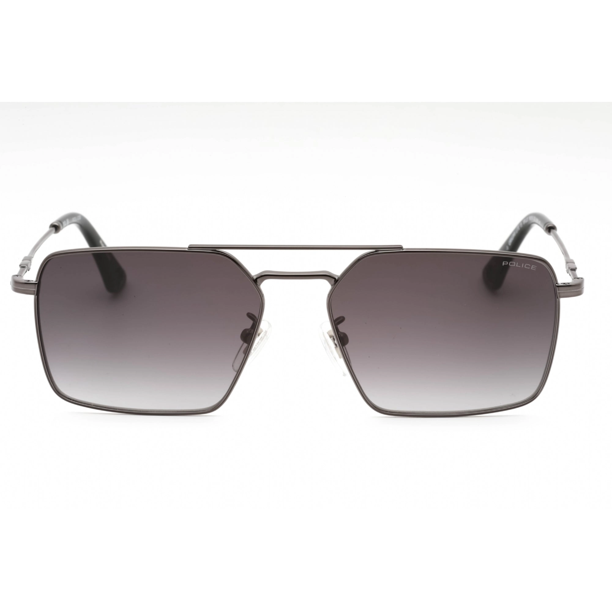 Police Men's Sunglasses - Shiny Gunmetal Aviator Full Rim 59mm Frame | SPLL07 0568