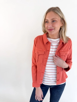 Pop of Color Trucker Jacket
