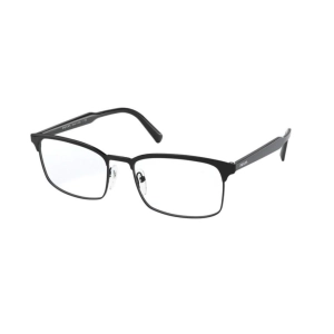 Prada Men's Eyeglasses - Black Metal Rectangular Frame | PRADA 0PR 54WV 1AB1O154
