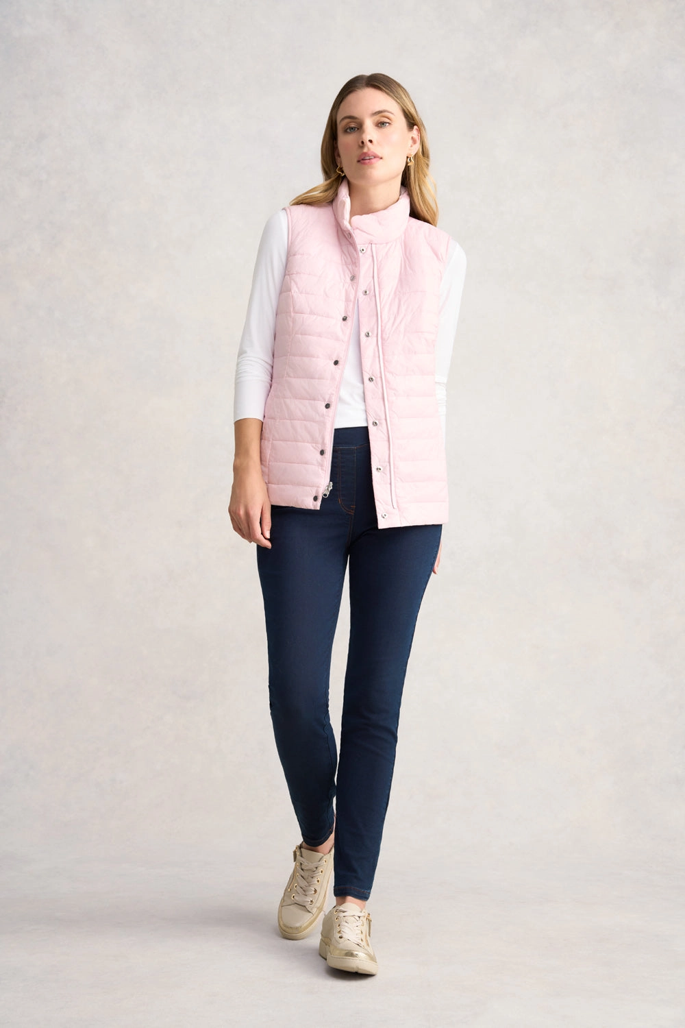 Quilted Reversible Puffer Vest - Scenic Sunset Print