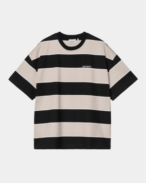 Quinby Stripe T-Shirt | Black