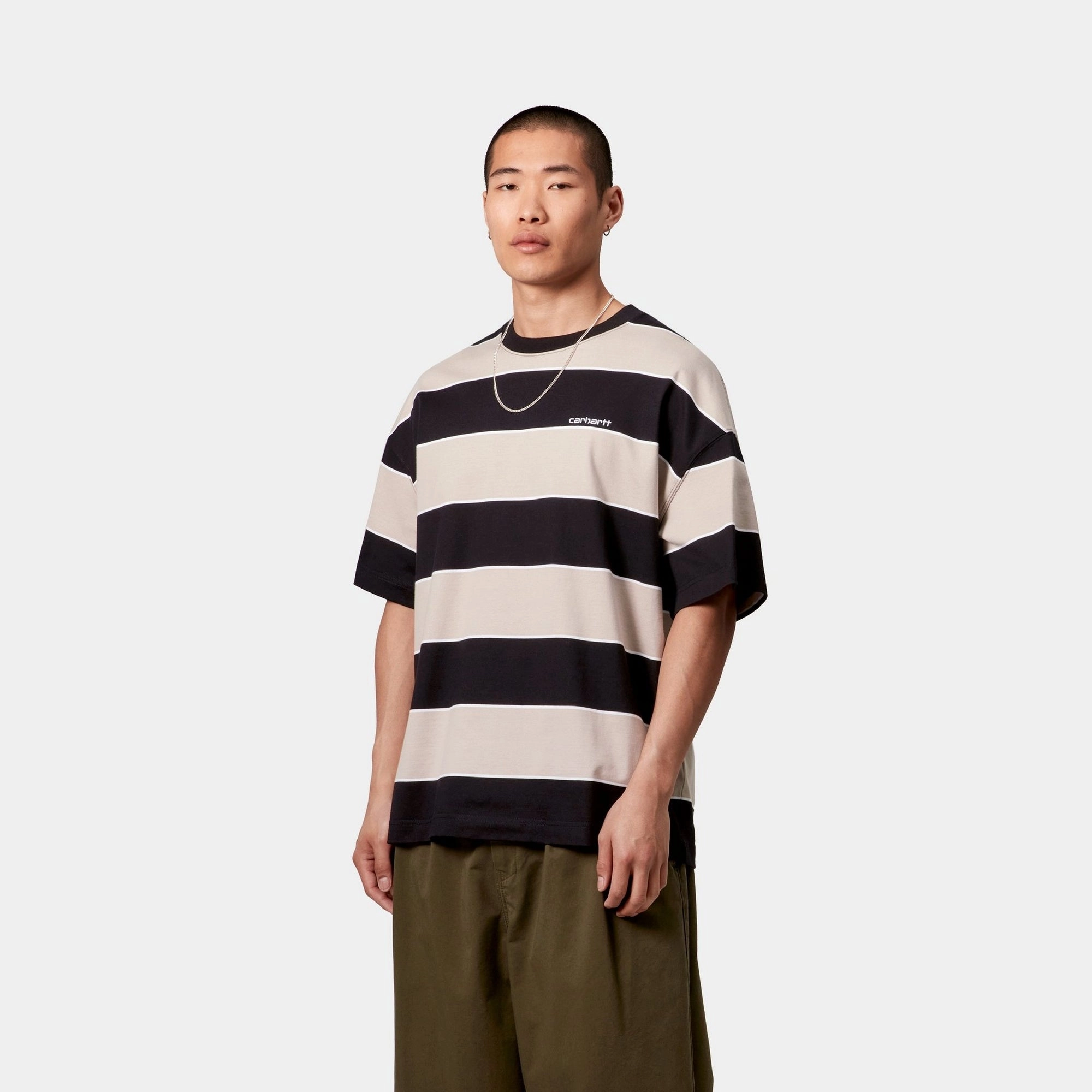 Quinby Stripe T-Shirt | Black