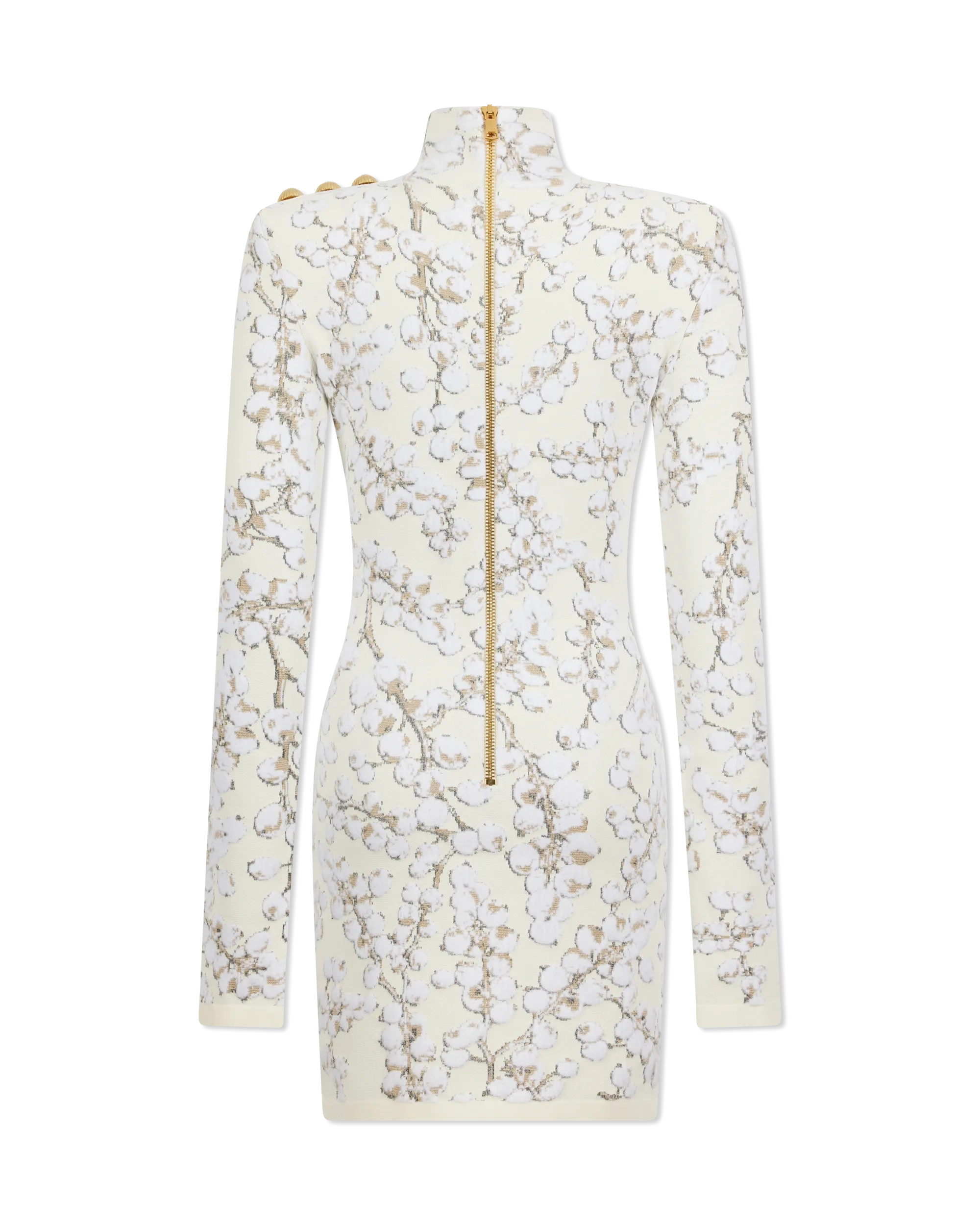 Redcurrant Jacquard Velvet Knit Mini Dress