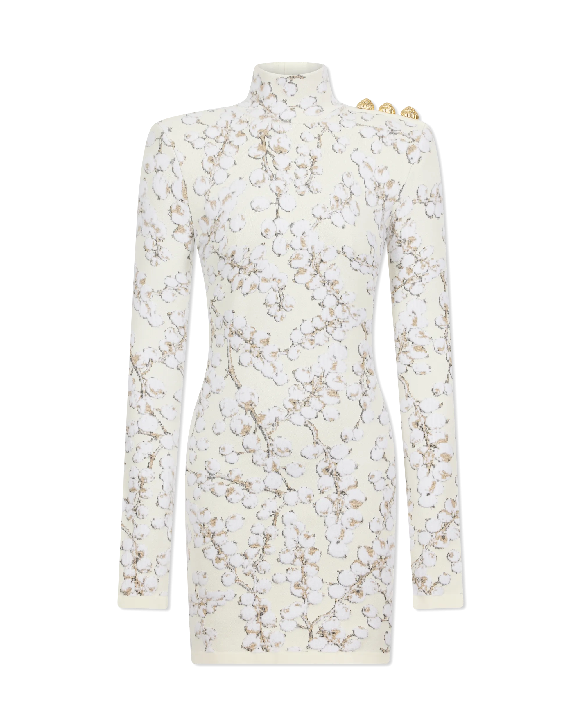 Redcurrant Jacquard Velvet Knit Mini Dress