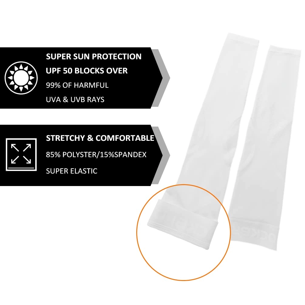 ROCKBROS Sun Protection Arm Sleeves Cooling for Running Golf Fishing Cycling
