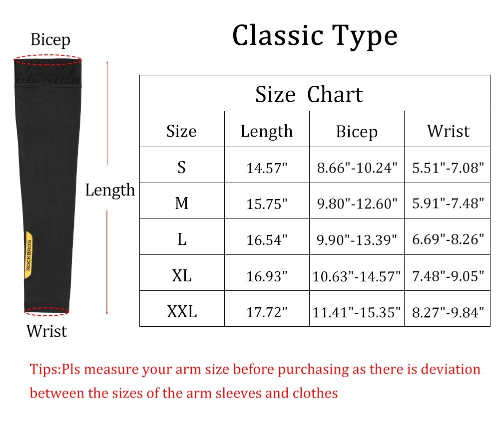 ROCKBROS Sun Protection Arm Sleeves Cooling for Running Golf Fishing Cycling